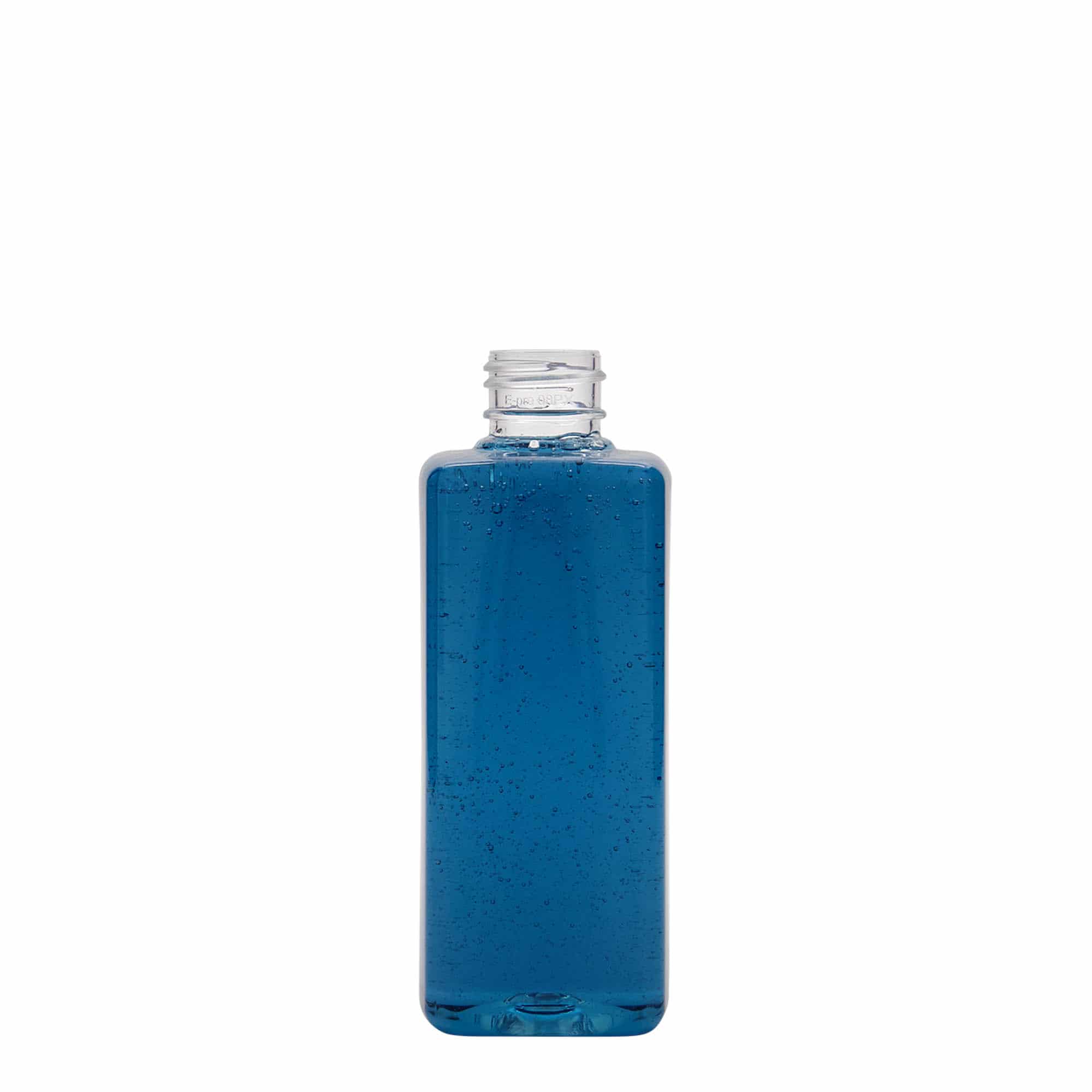 200 ml PET-pudel 'Karl', ruudukujuline, plastik, ava: 24/410