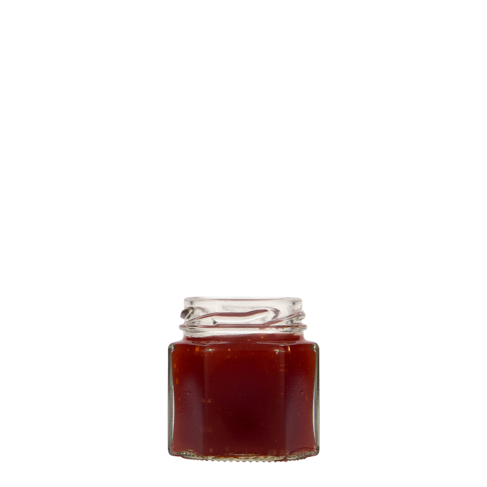 47 ml kuuskantklaas, suu: keeratav kork (TO 43) 47 ml kuuskantklaas, suu: keeratav kork (TO 43)