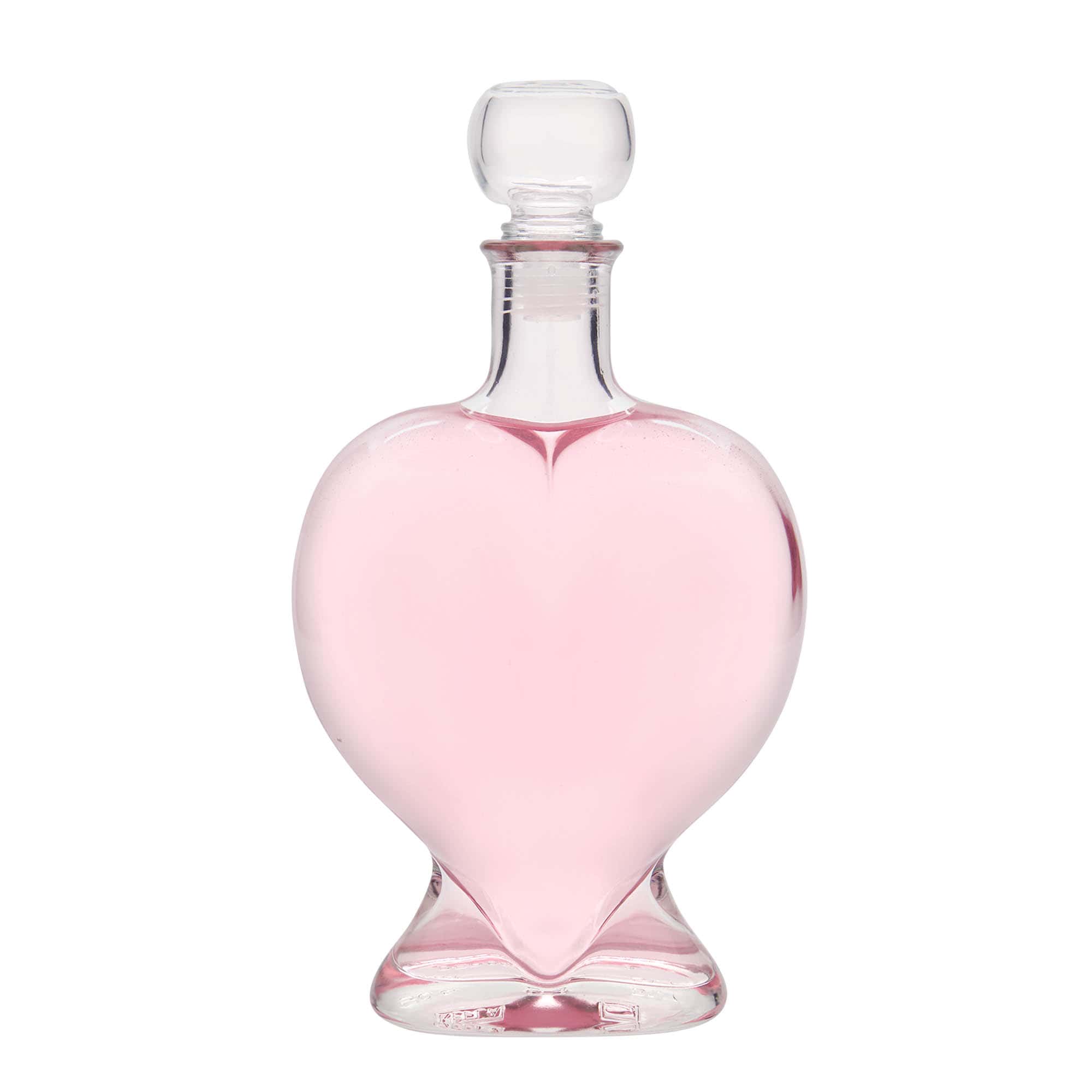 500 ml klaaspudel 'Süda', sulgur: kork