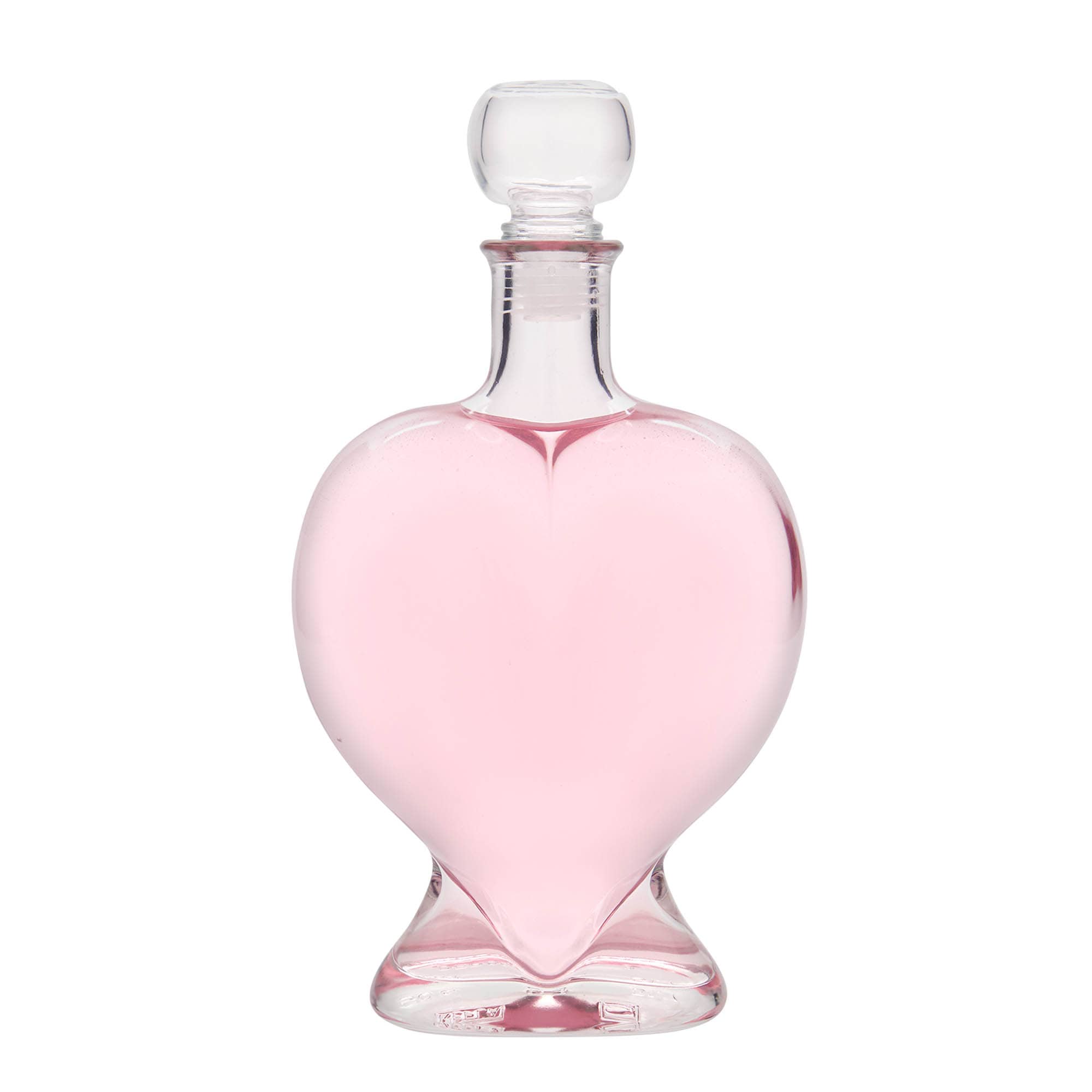 500 ml klaaspudel 'Süda', avaus: kork