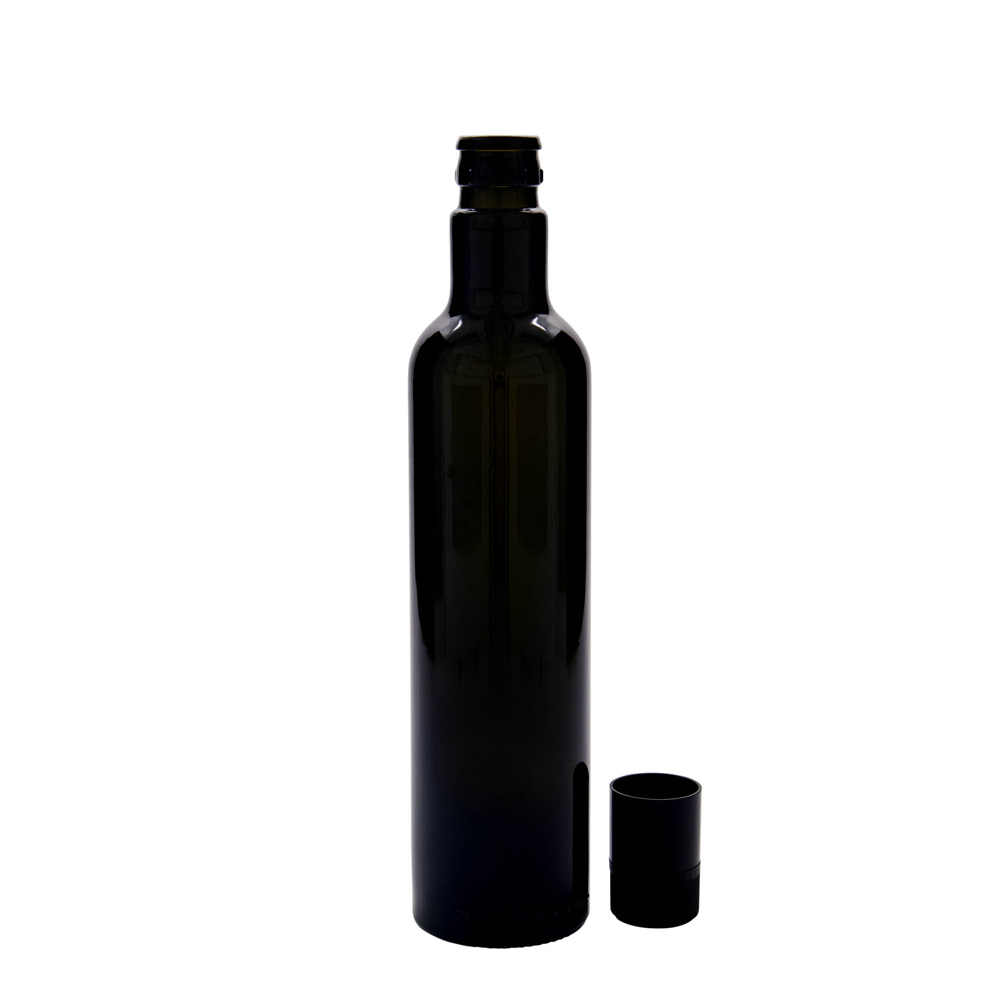 500 ml äädika-/õliflask 'Willy New', klaas, antiikroheline, suuava: DOP