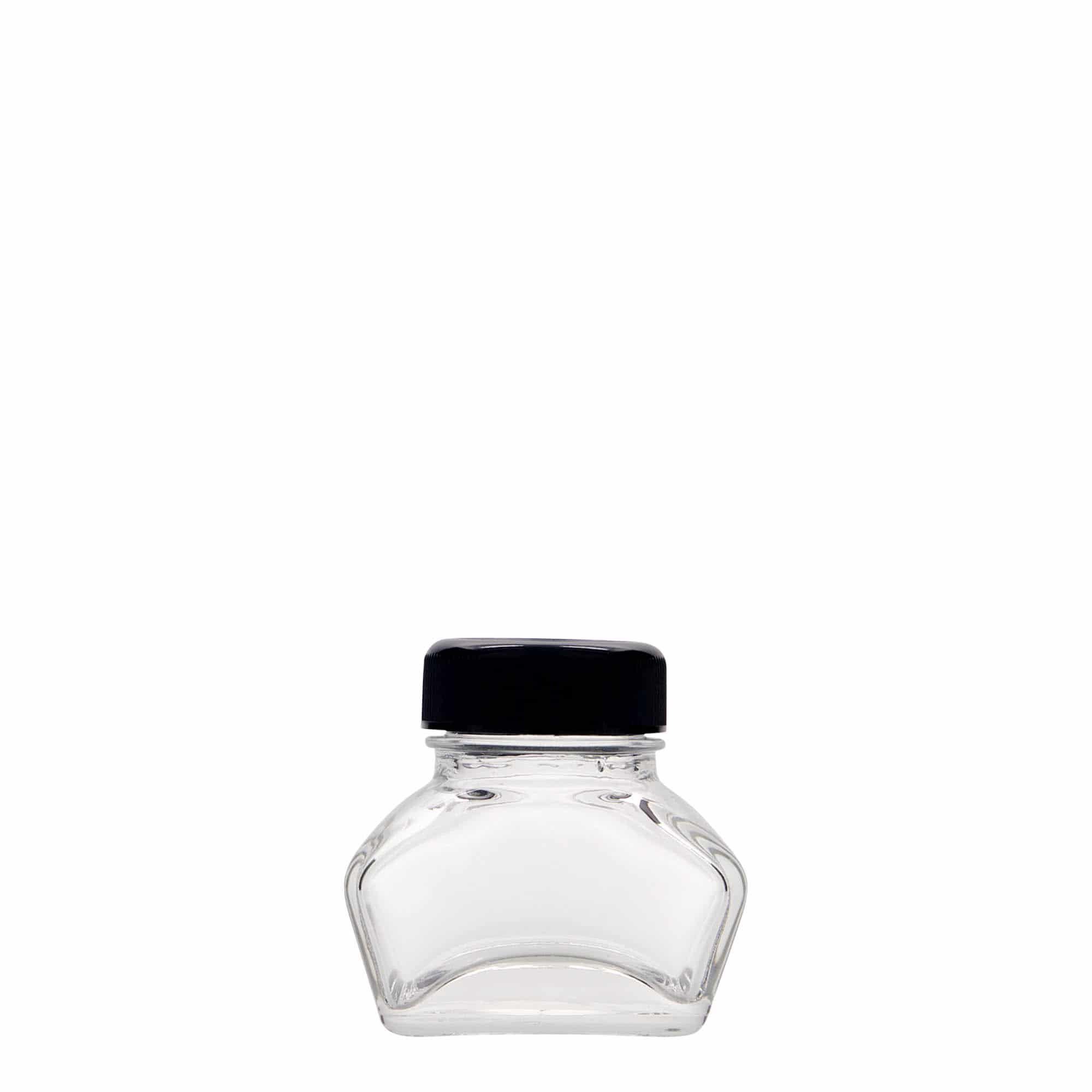 30 ml tindipott, ristkülikukujuline, sulgur: keeratav kaas