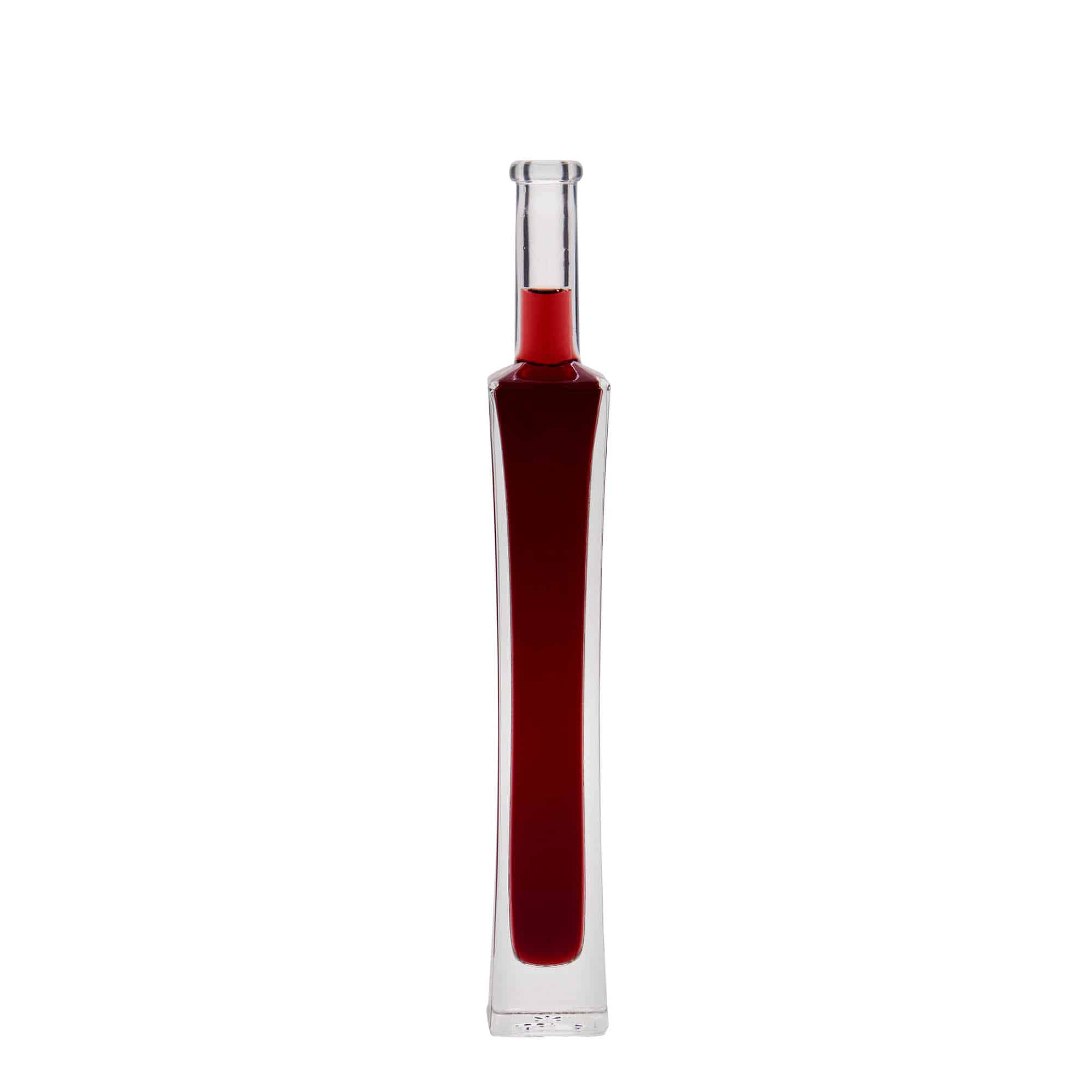 100 ml klaaspudel 'Koko', ruudukujuline, sulgur: kork