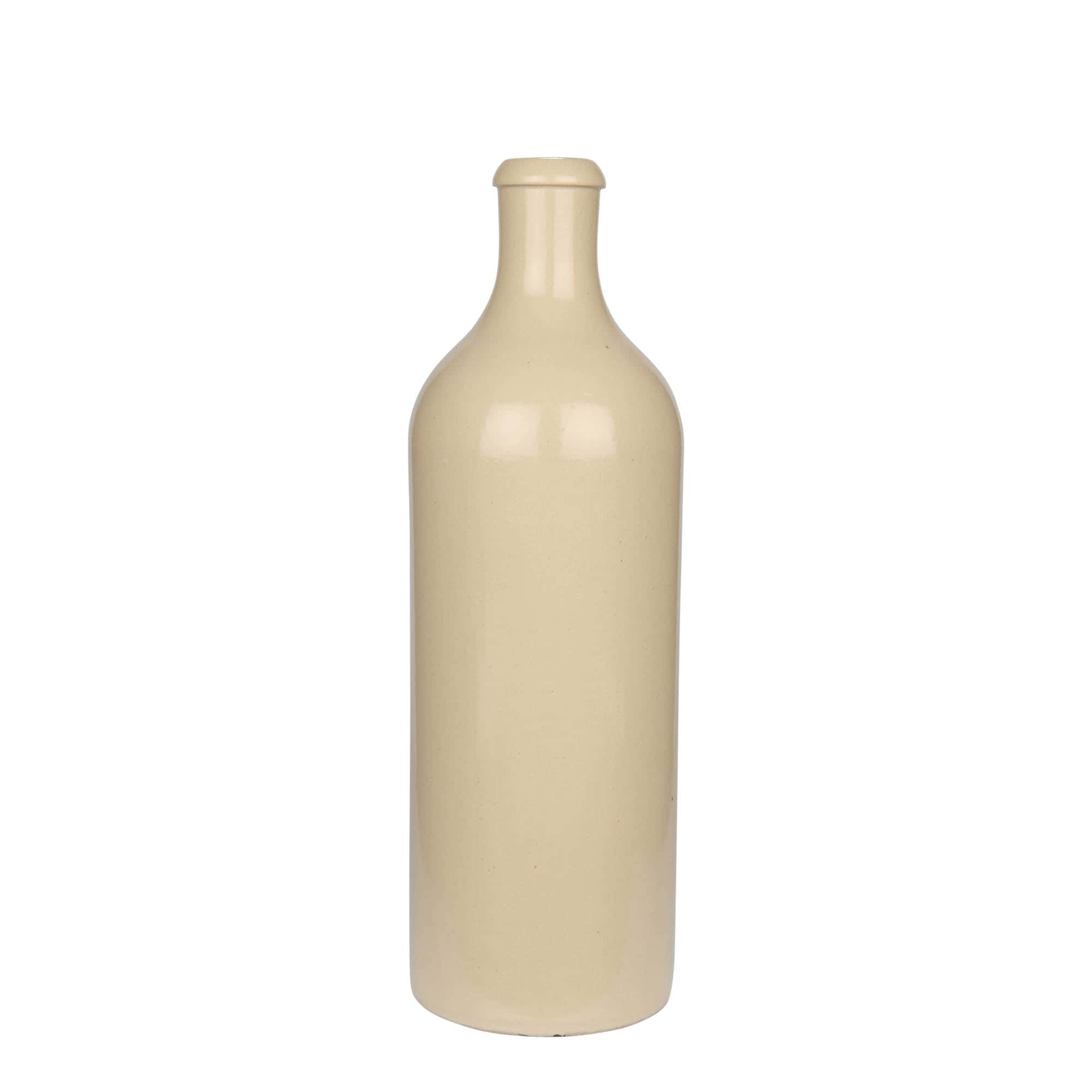 750 ml savinõu, keraamiline, beež, ava: kork