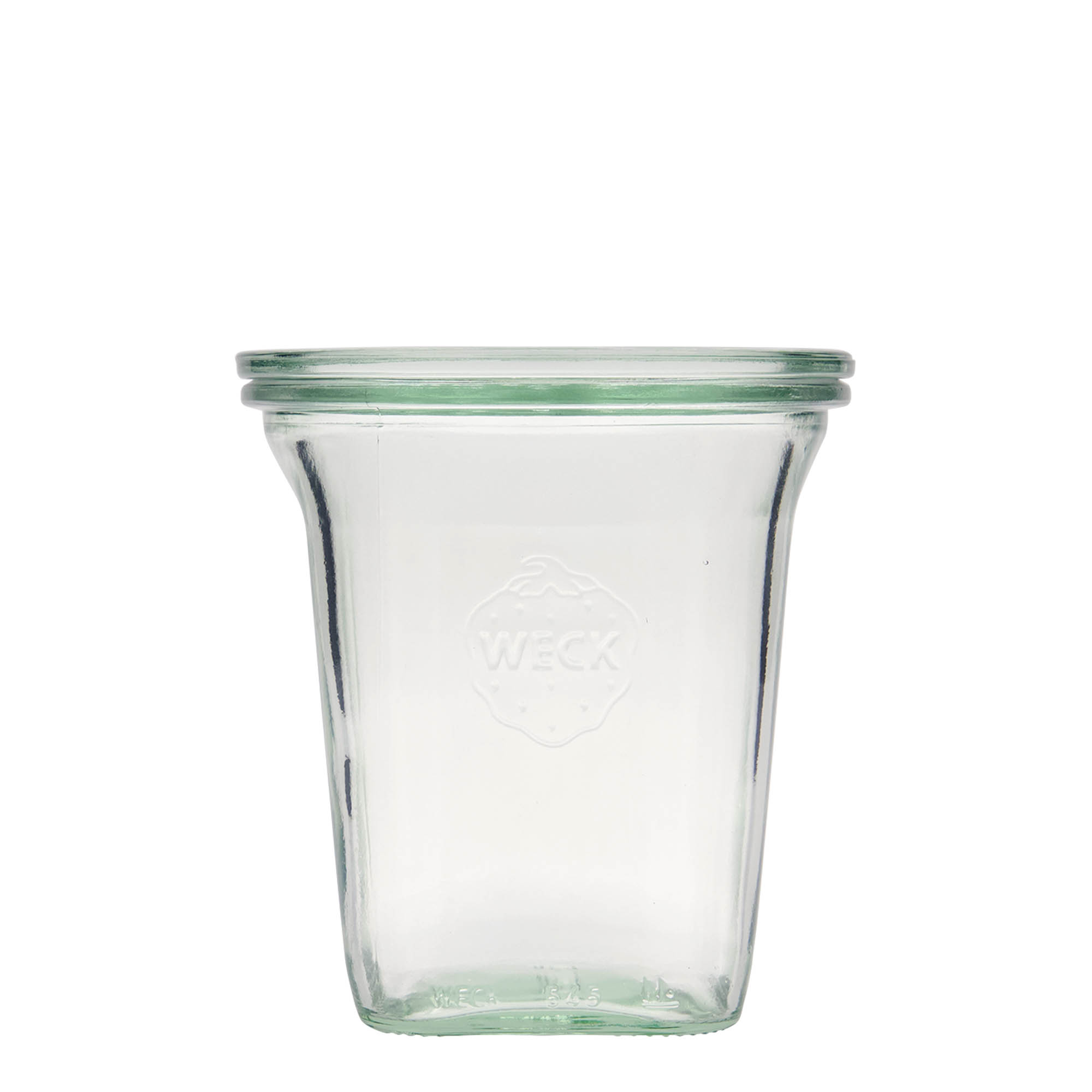 6x 545 ml WECK-Quadro klaas klaaskaanega RR 100