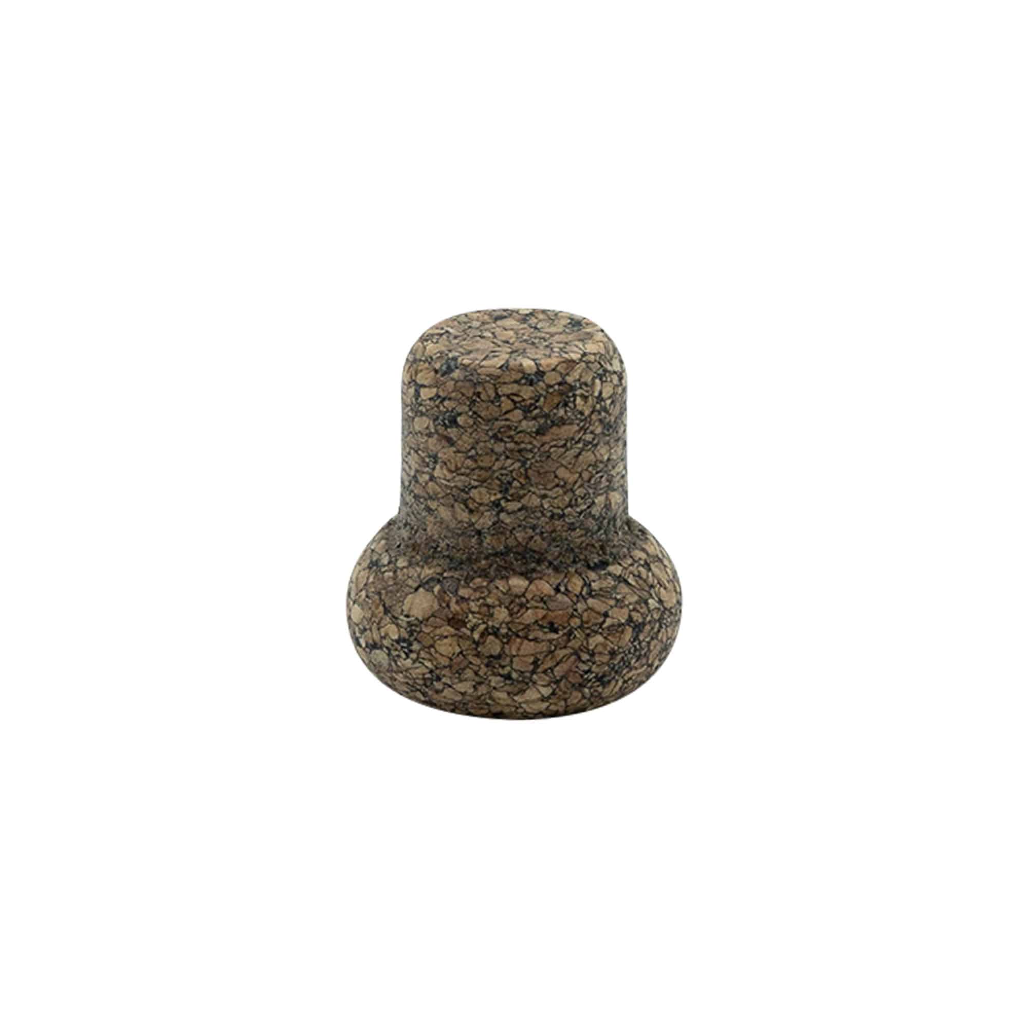 Tõmmatav kork 'Barrel' 16,5 mm, Corkcoal, sulguri tüüp: kork