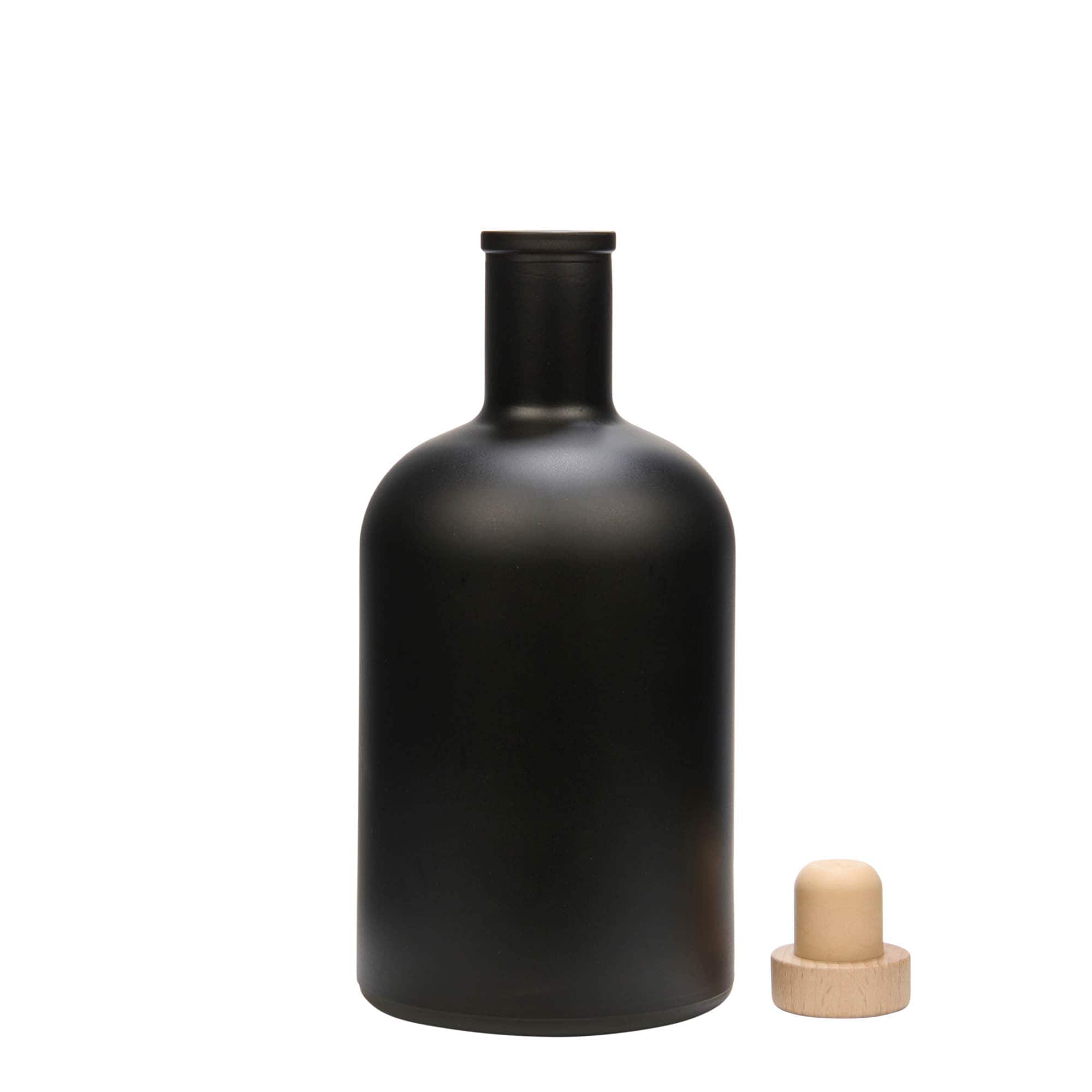700 ml klaaspudel „Gerardino“, must, avale: kork