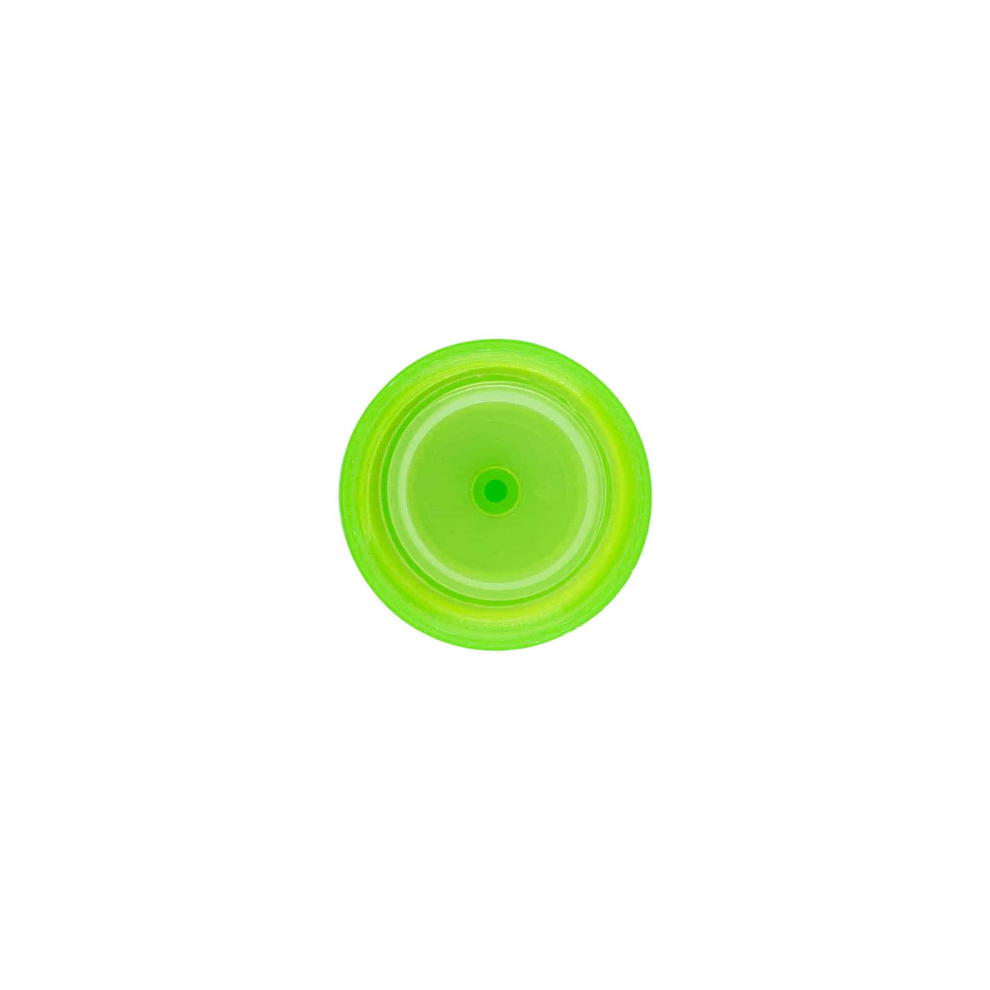Kruvikork süstlaotsikuga, PP-plastik, roheline, avausele: 24/410