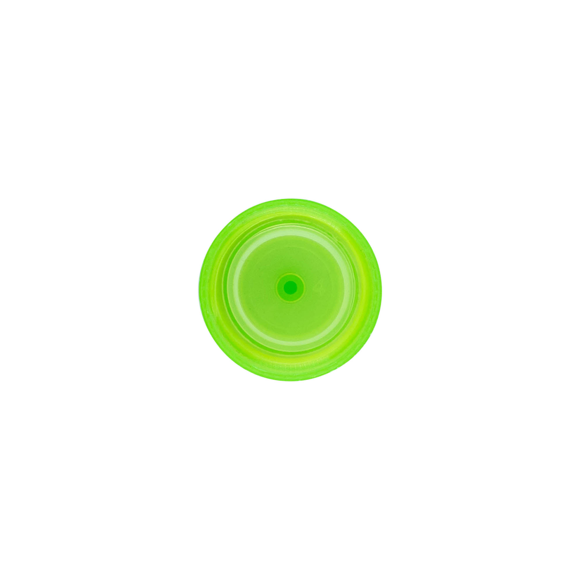 Kruvikork süstlaotsikuga, PP-plastik, roheline, avausele: 24/410