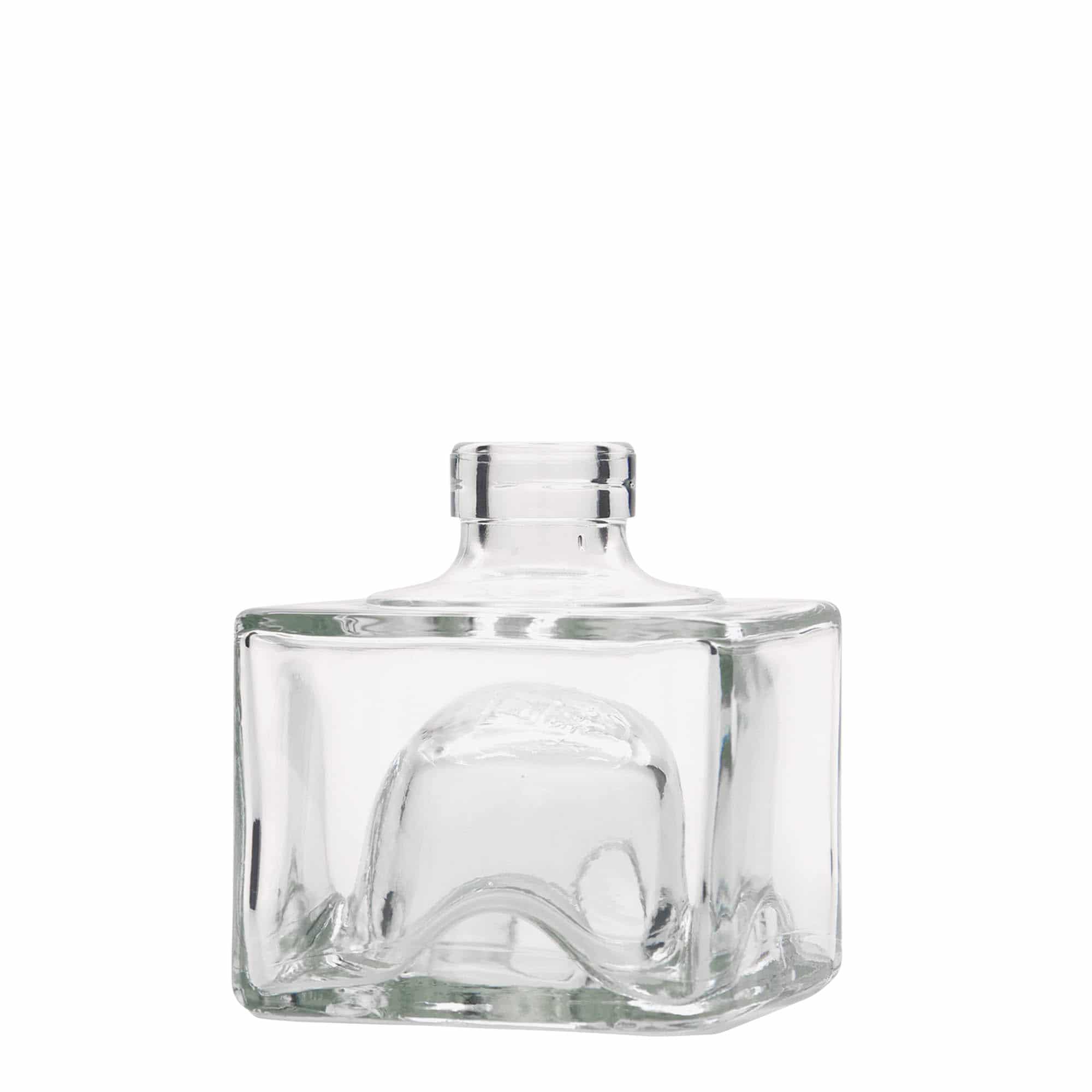 200 ml klaaspudel 'Cocolores', ruudukujuline, sulgur: kork