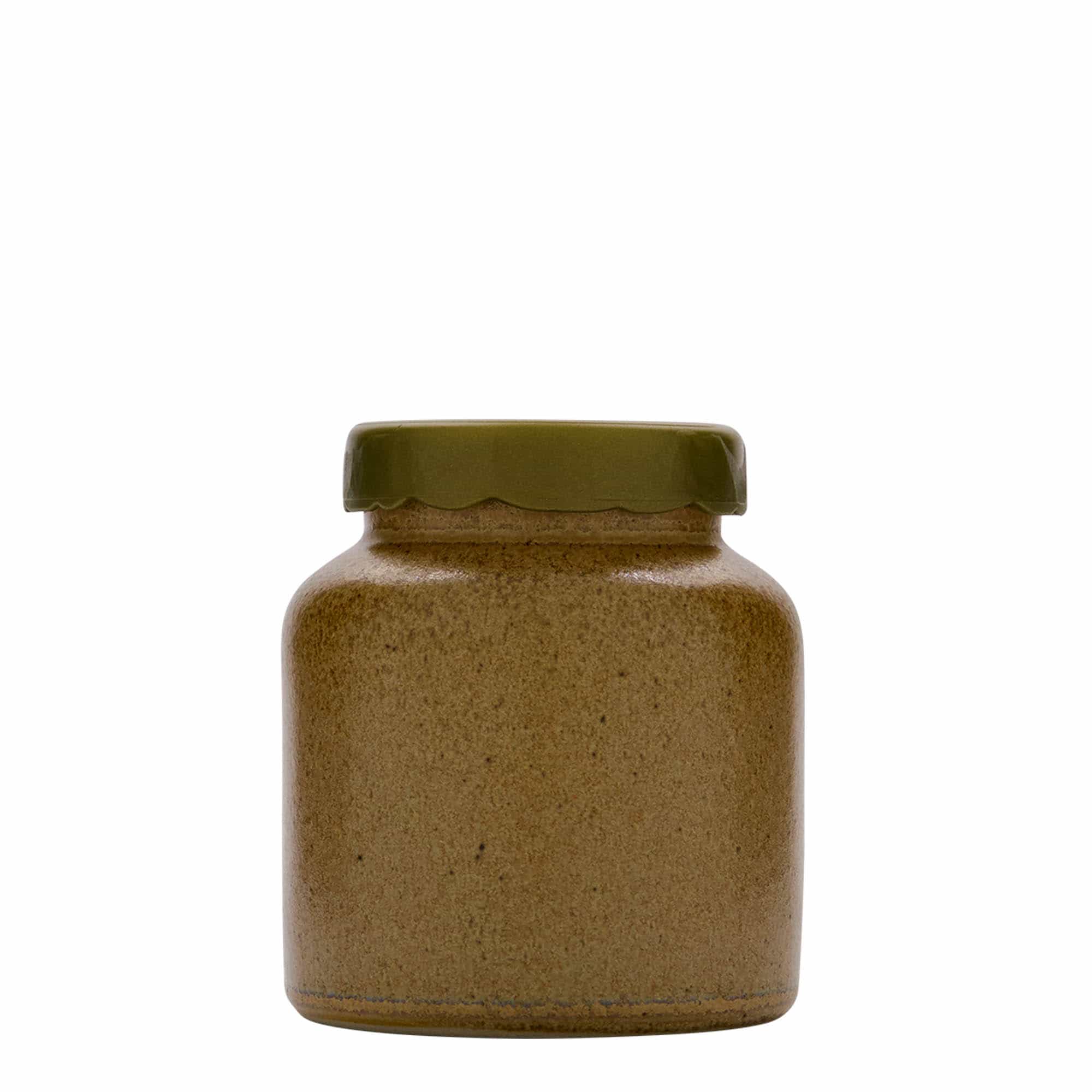 270 ml kivikeraamiline anum, keraamika, pruun-kristalne, sulgur: pealepandav kork