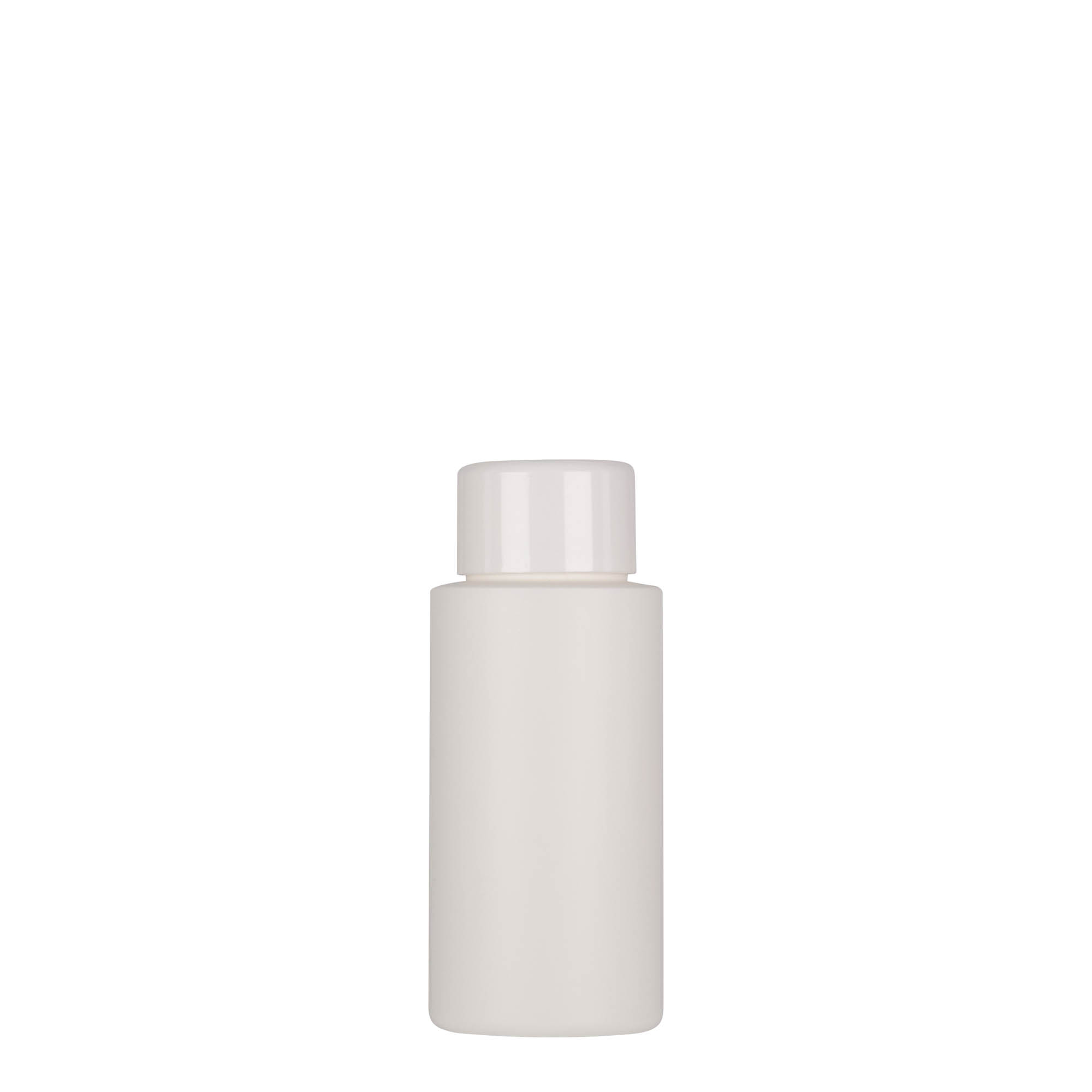 50 ml plastpudel 'Pipe', HDPE, valge, suuava: 24/410