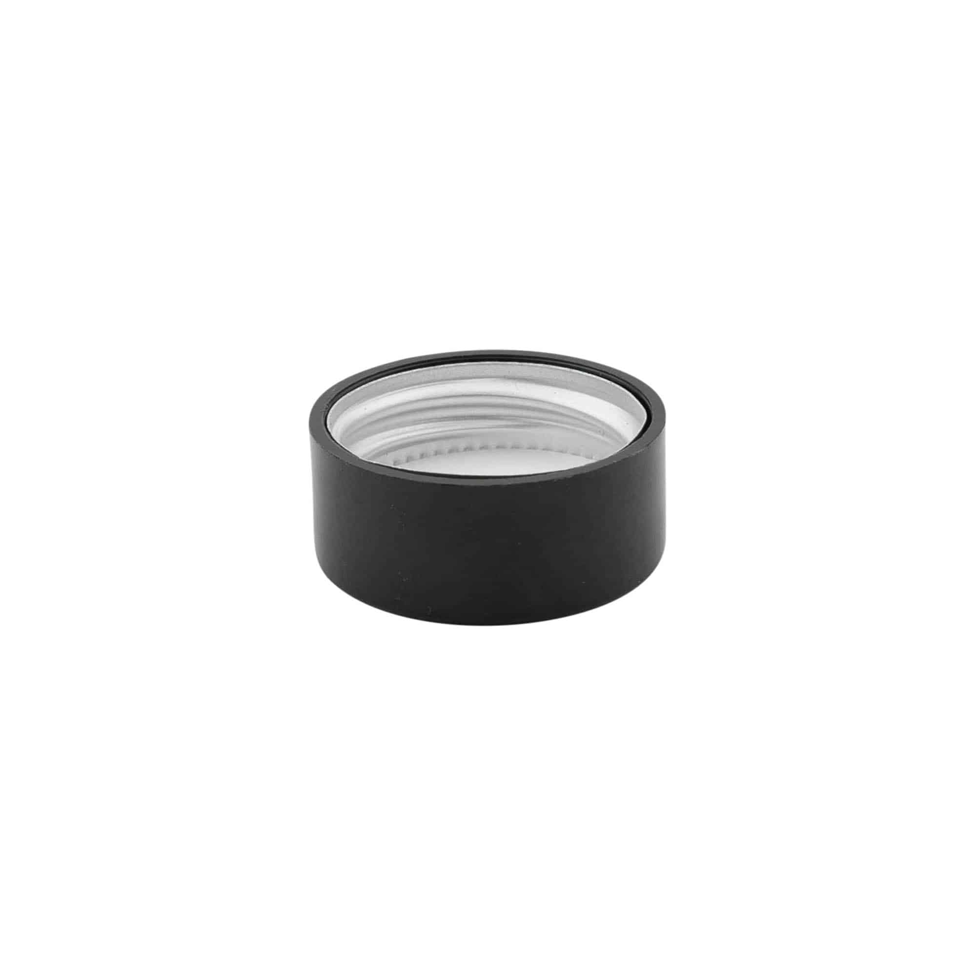 Kruvikork, ABS-plast, must, suudmele: GPI 28/400