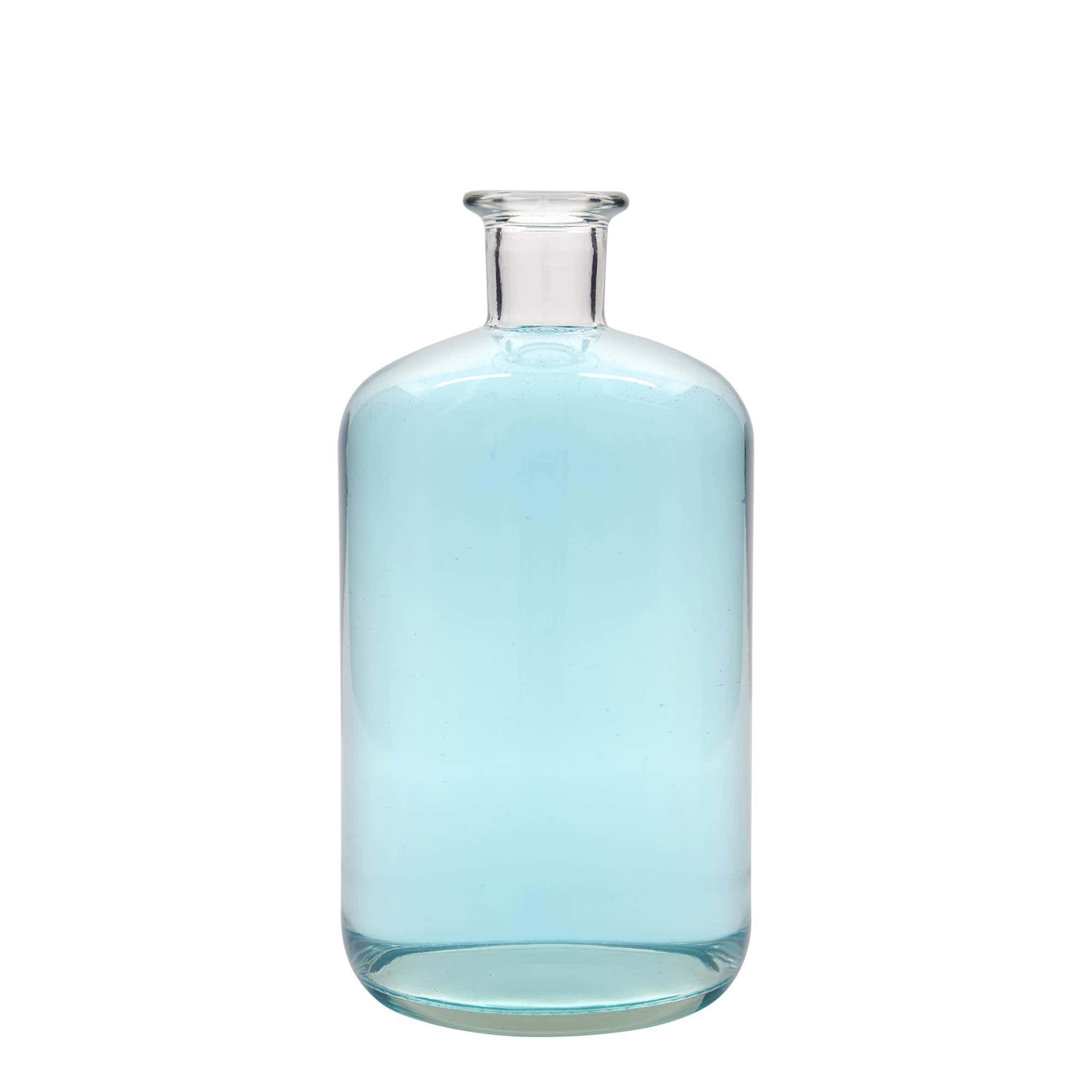1,500 ml apteegipudel klaasist, suuava: kork