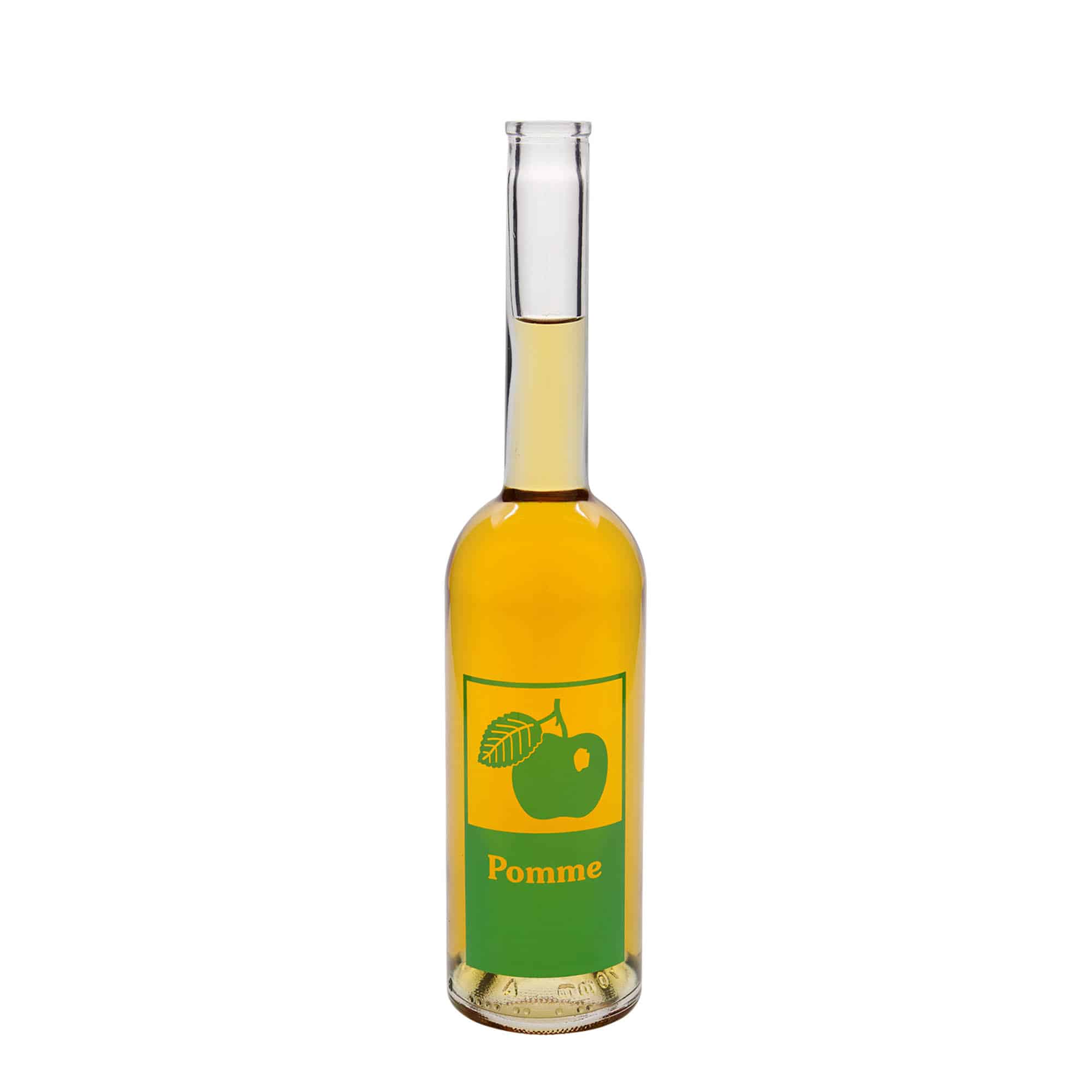 500 ml klaaspudel 'Opera', motiiv: Pomme (õun), sulgur: kork