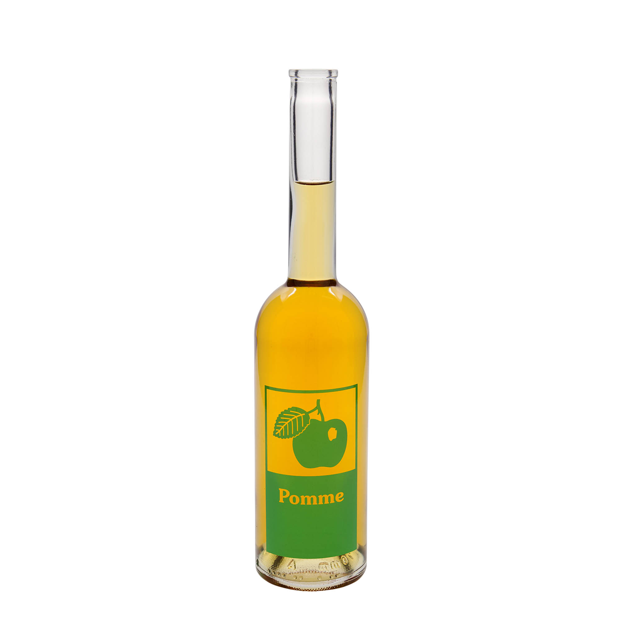500 ml klaaspudel 'Opera', motiiv: Pomme (õun), sulgur: kork