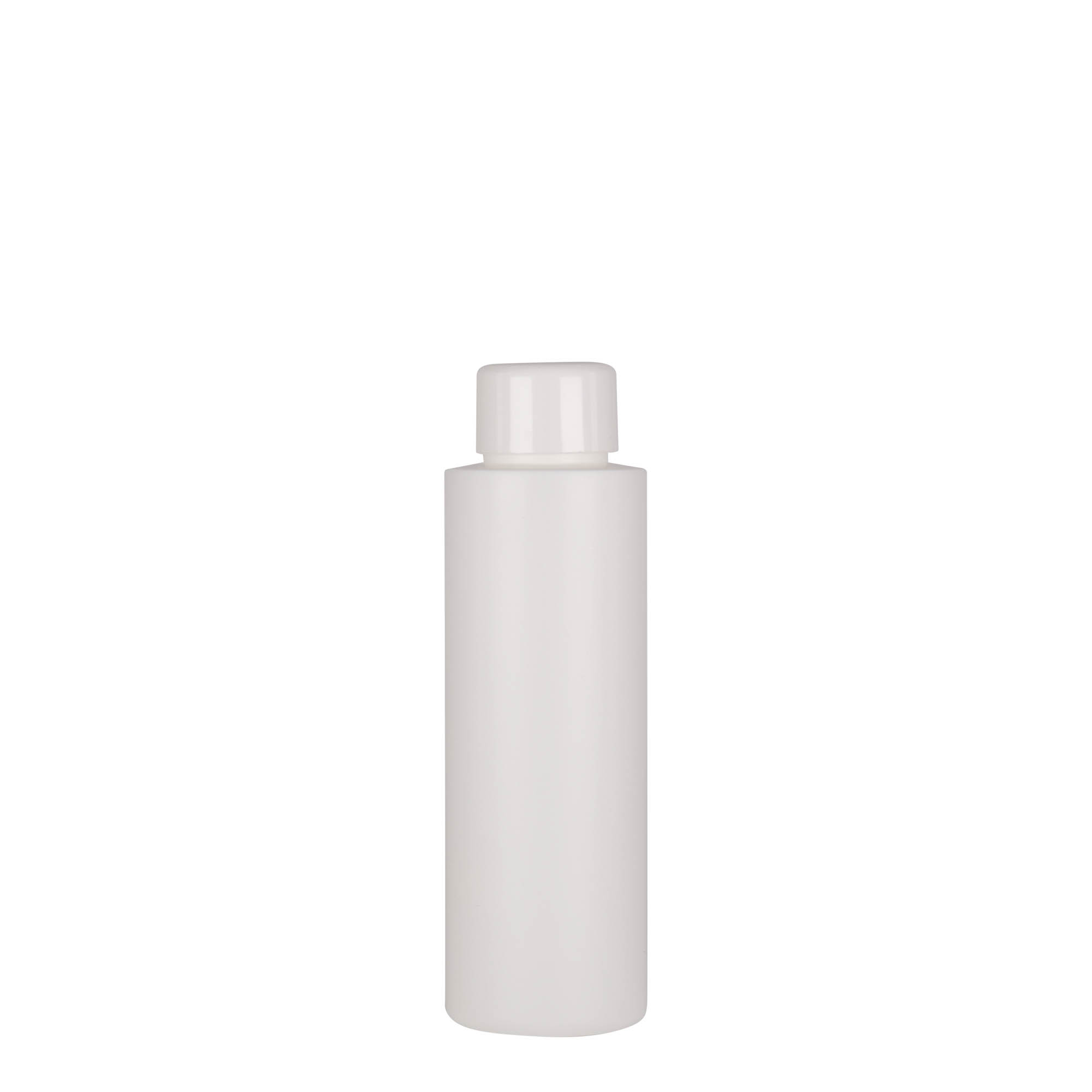 100 ml plastpudel 'Pipe', HDPE, valge, suuava: 24/410