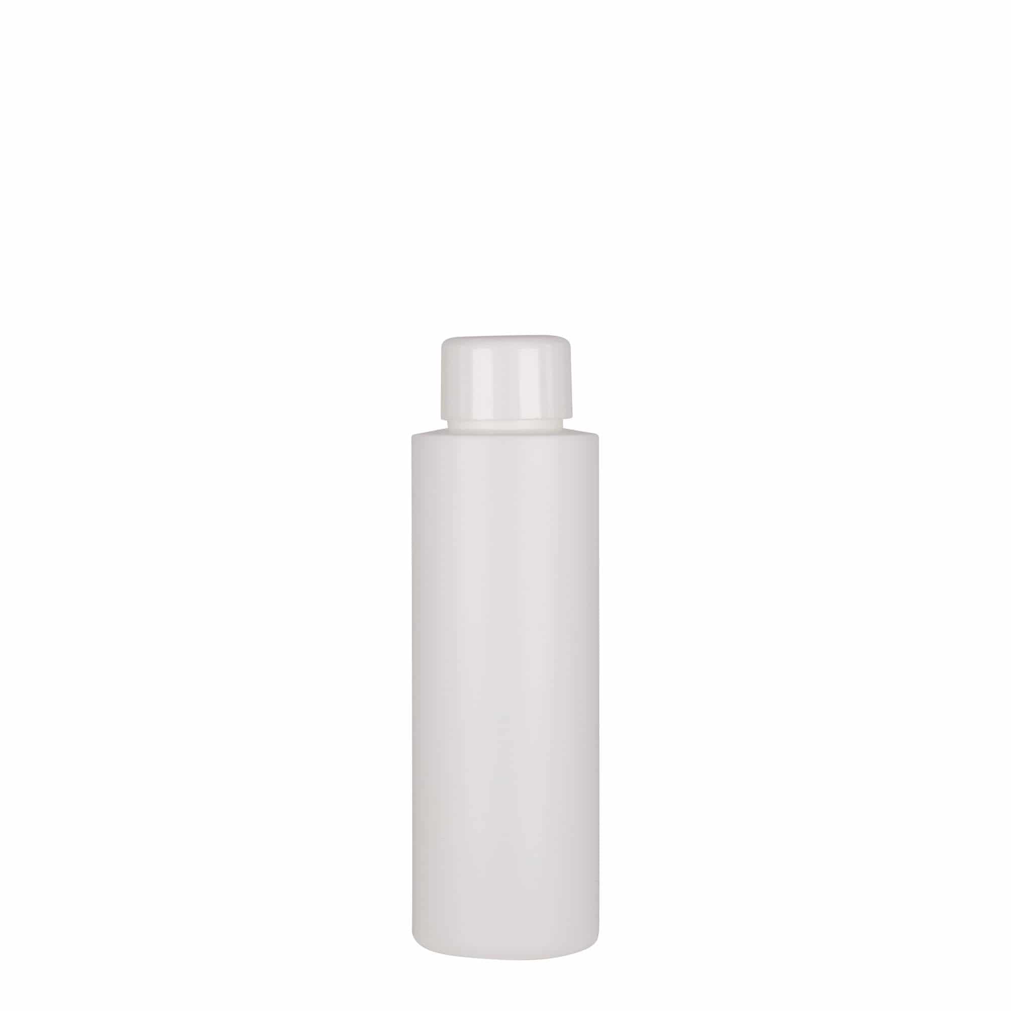100 ml plastpudel 'Pipe', HDPE, valge, suuava: 24/410