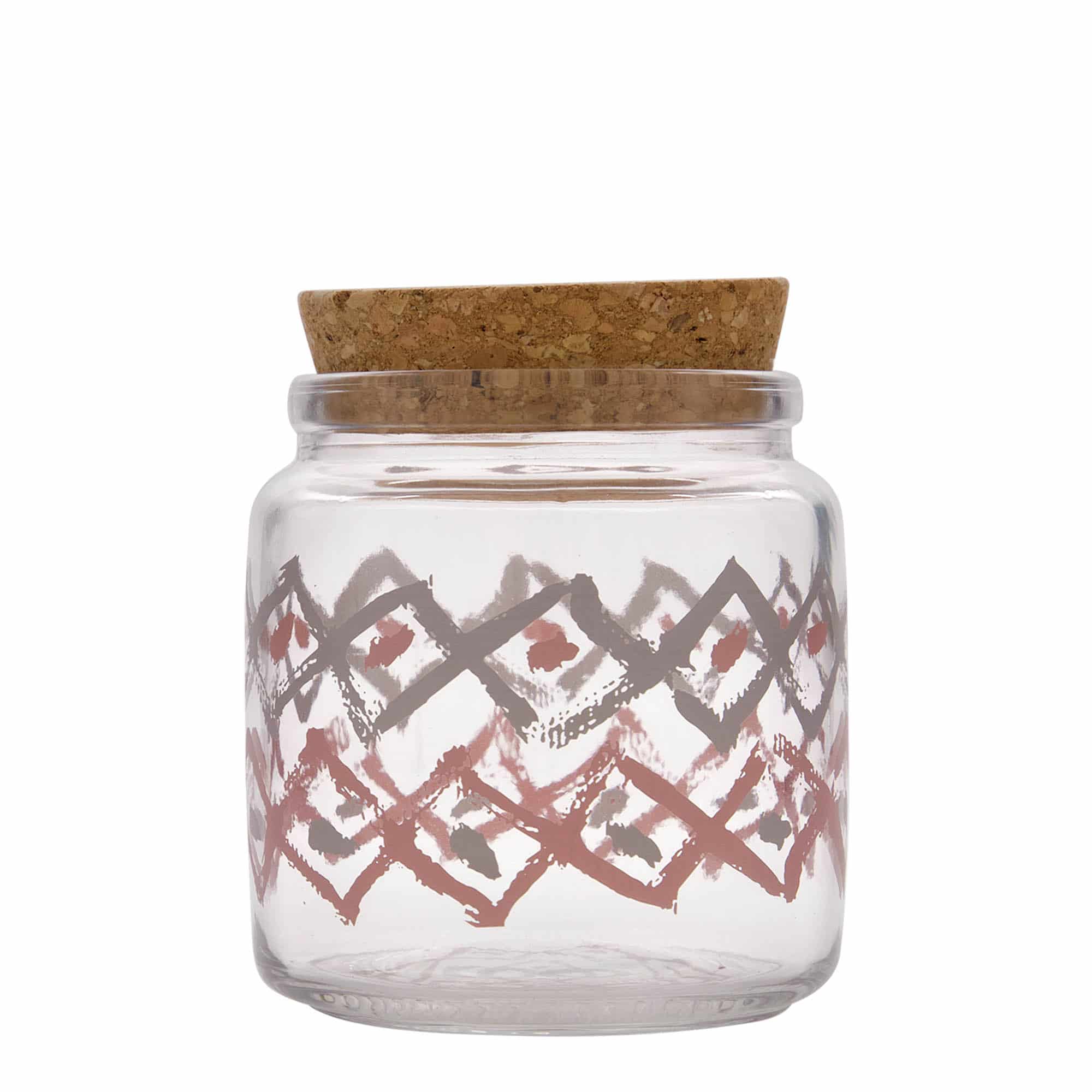 750 ml korksulguriga purk 'Giara', motiiv: Manolibera rosa, sulgur: kork