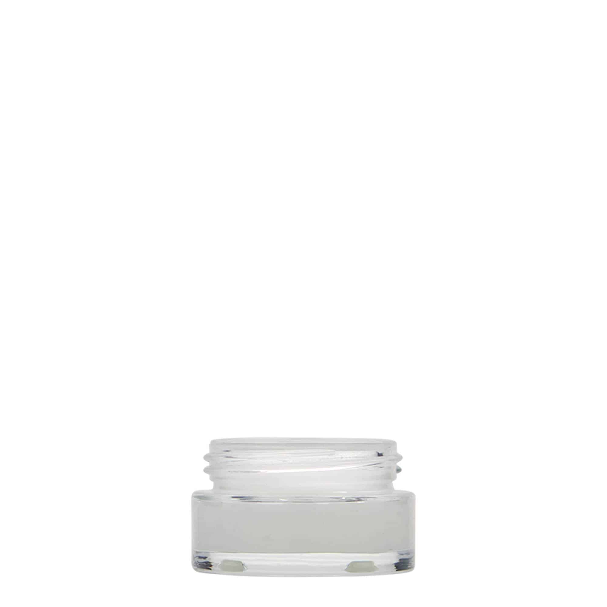 15 ml kosmeetikapurk 'Clear Edition', klaas, sulgur: keeratav kaas