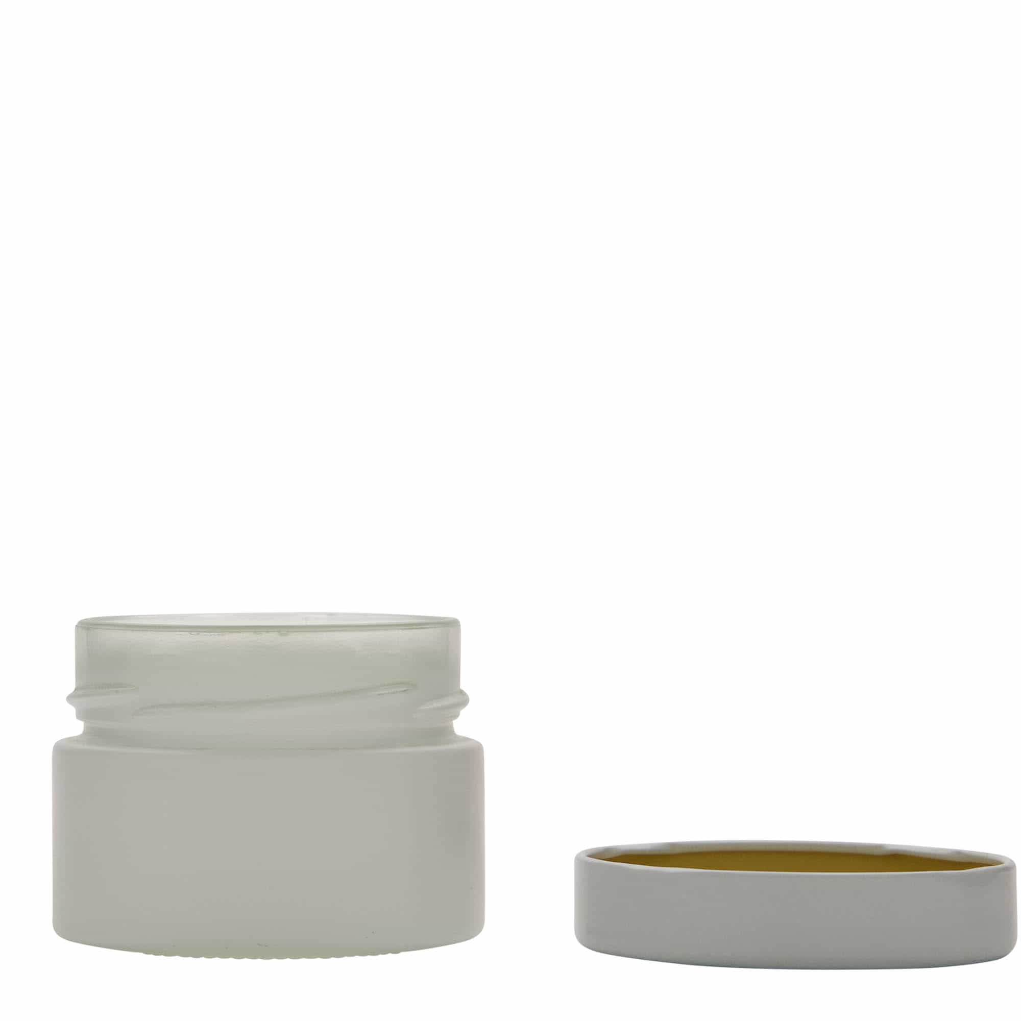 130 ml ümmargune purk 'Aurora', valge, sulgur: deep-twist-off (DTO 66)