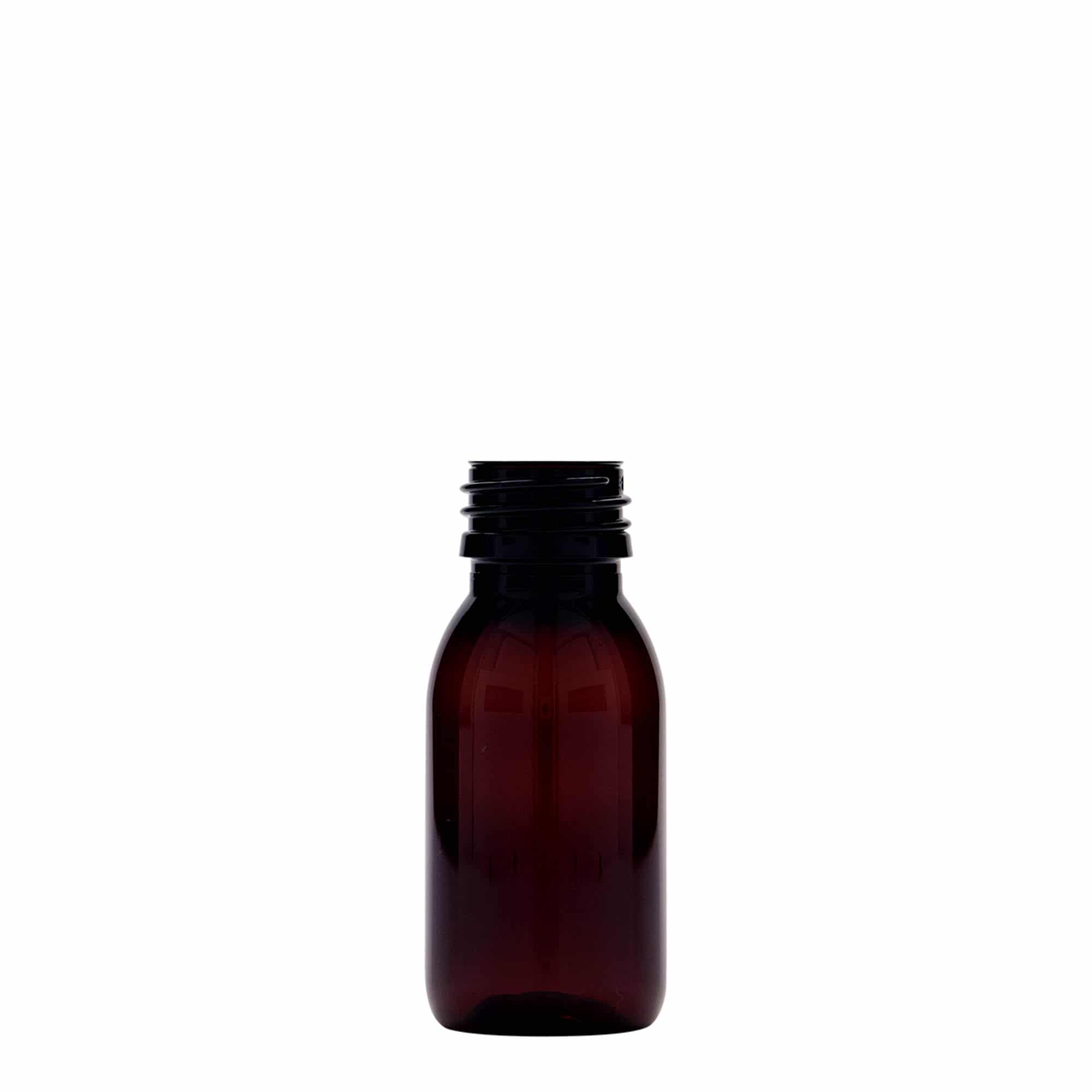 60 ml PET-rohupudel, pruun, plast, sulgur: PP 28 60 ml PET-rohupudel, pruun, plast, sulgur: PP 28