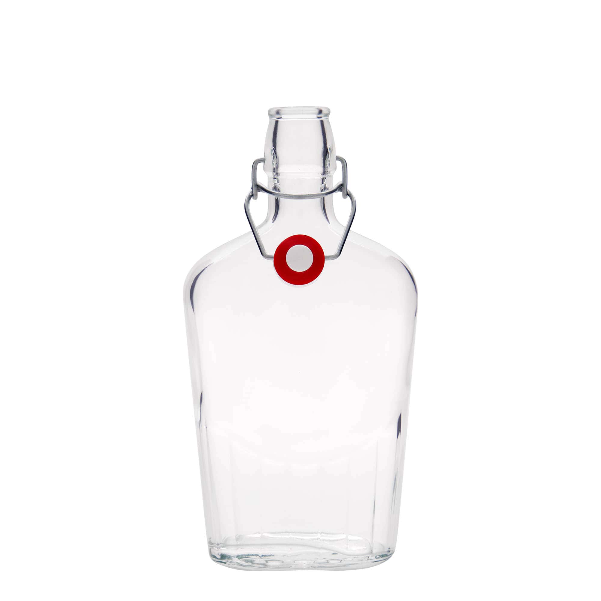 500 ml klaaspudel 'Fiaschetta', ovaalne, sulgur: traatkork