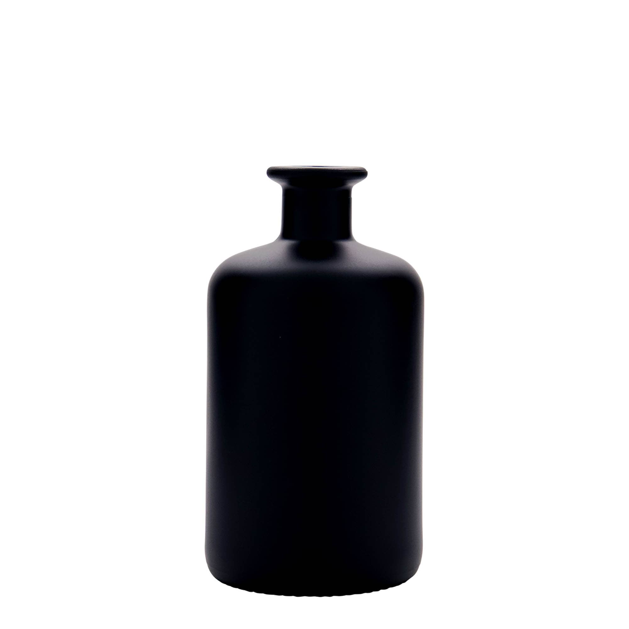 500 ml apteegipudeliklaas, must, suuava: kork