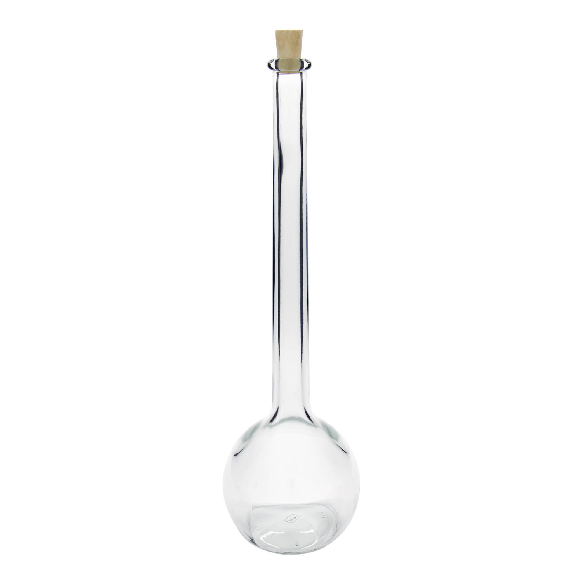 1.500 ml klaaspudel 'Tulipano', ava: kork