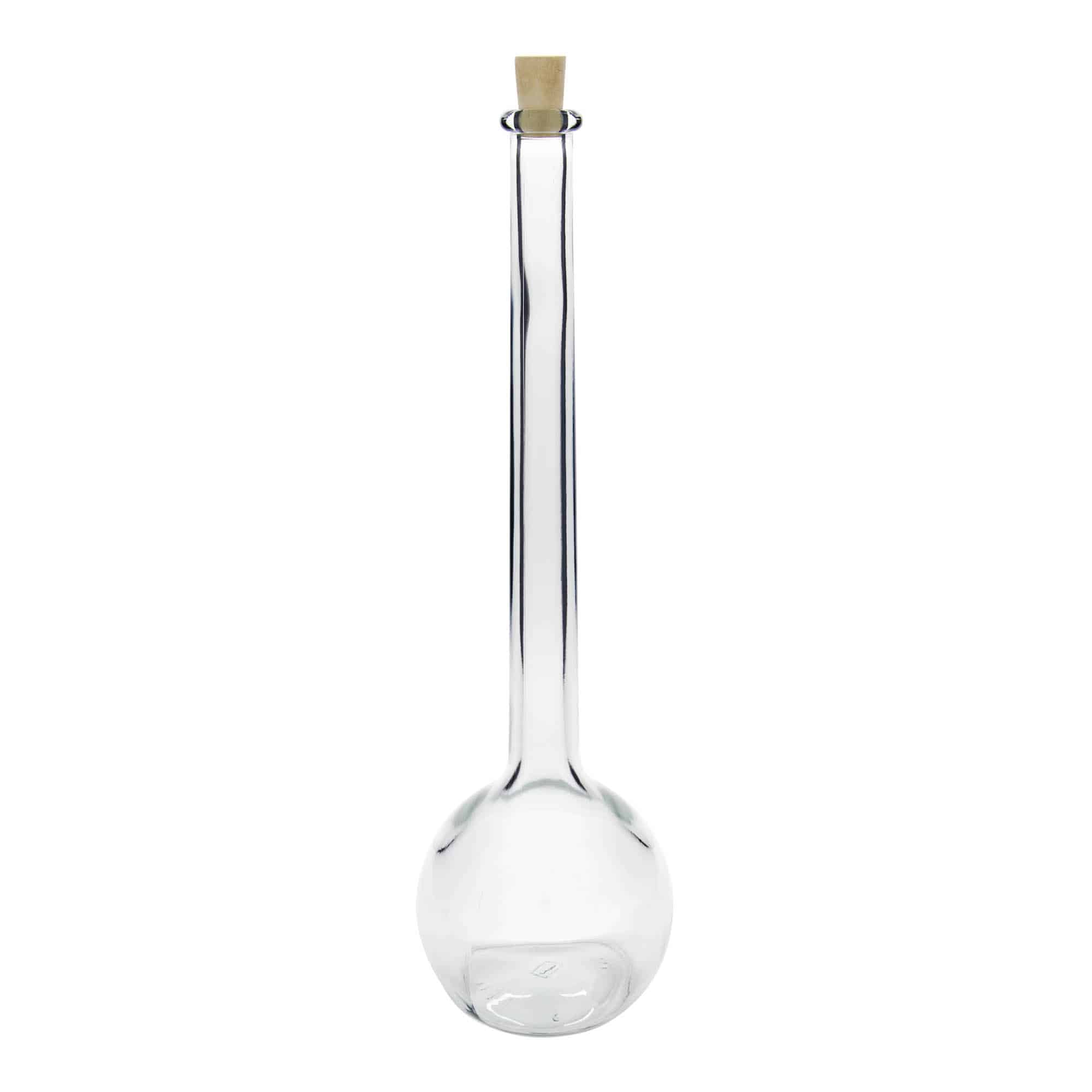 1.500 ml klaaspudel 'Tulipano', ava: kork