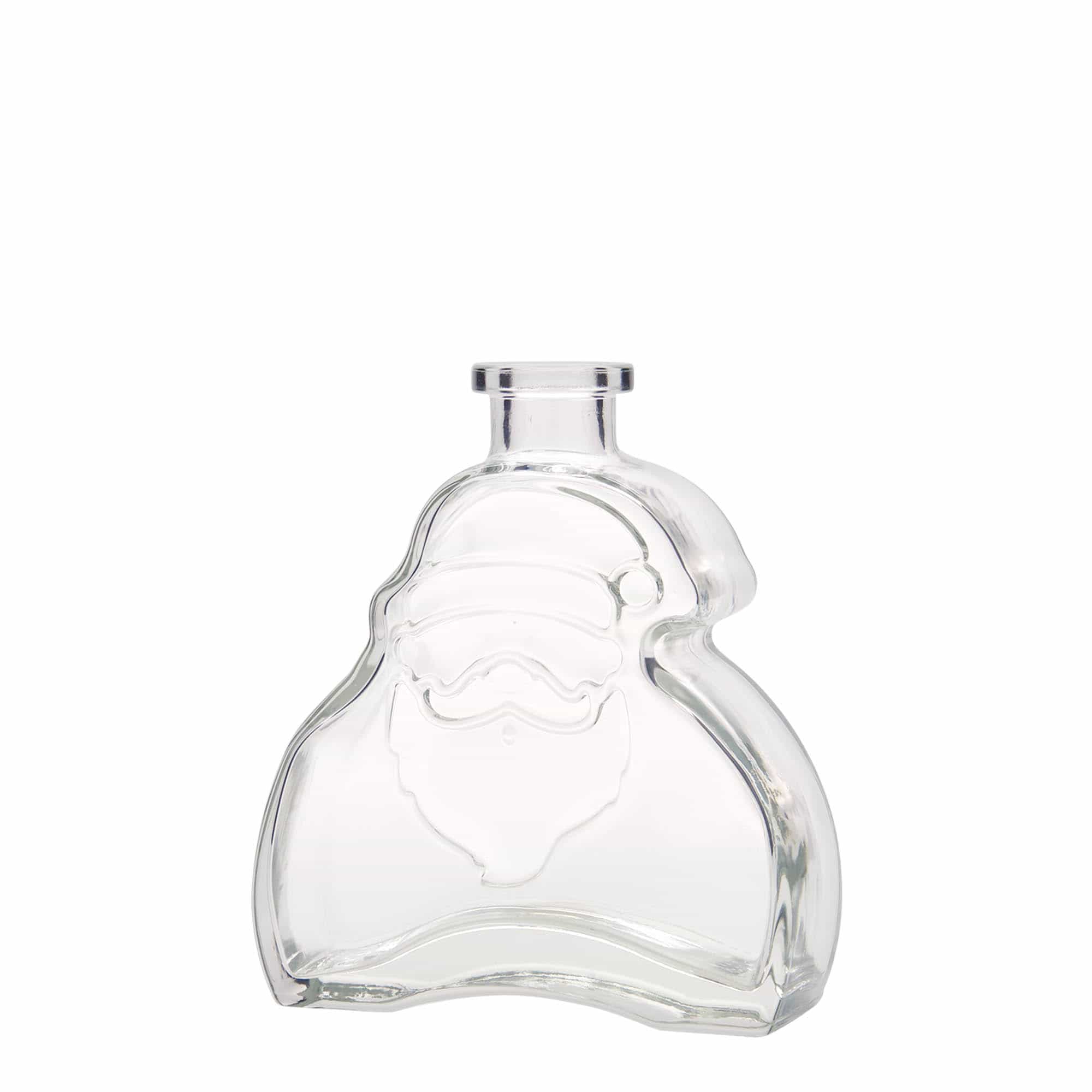 200 ml klaaspudel 'Jõuluvana', sulgur: kork