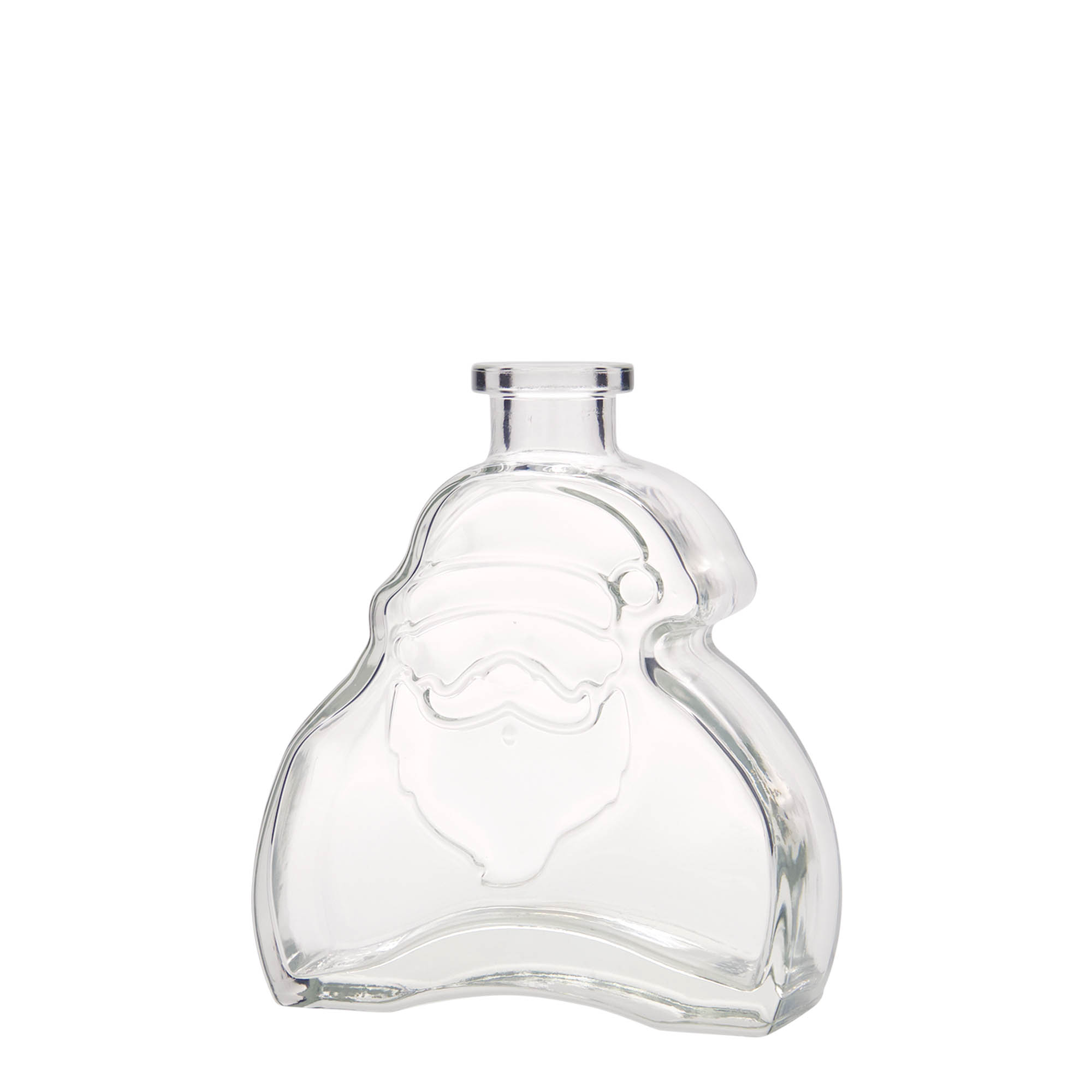 200 ml klaaspudel 'Jõuluvana', sulgur: kork