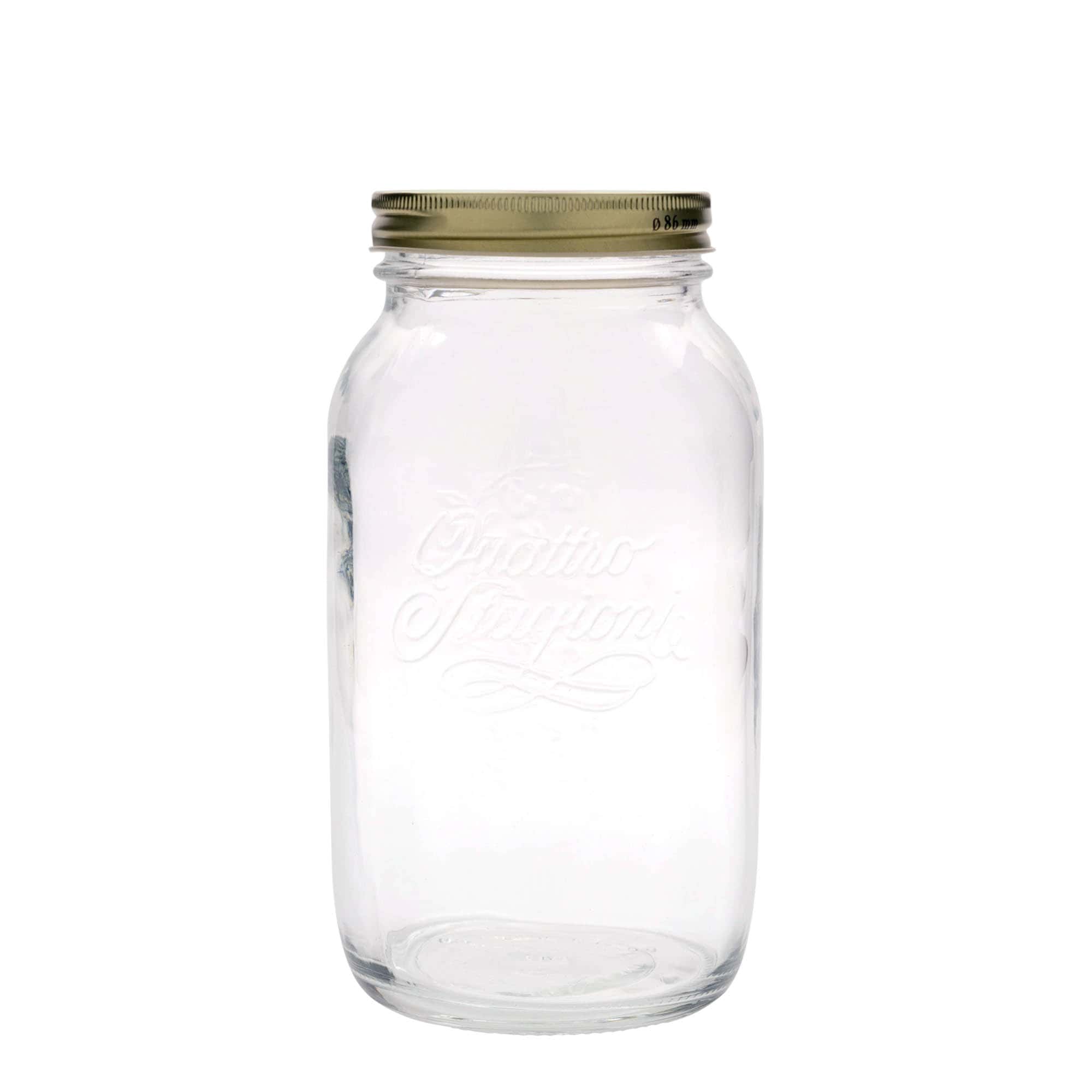 1500 ml klaaspurk 'Quattro Stagioni', sulgur: keeratav kaas