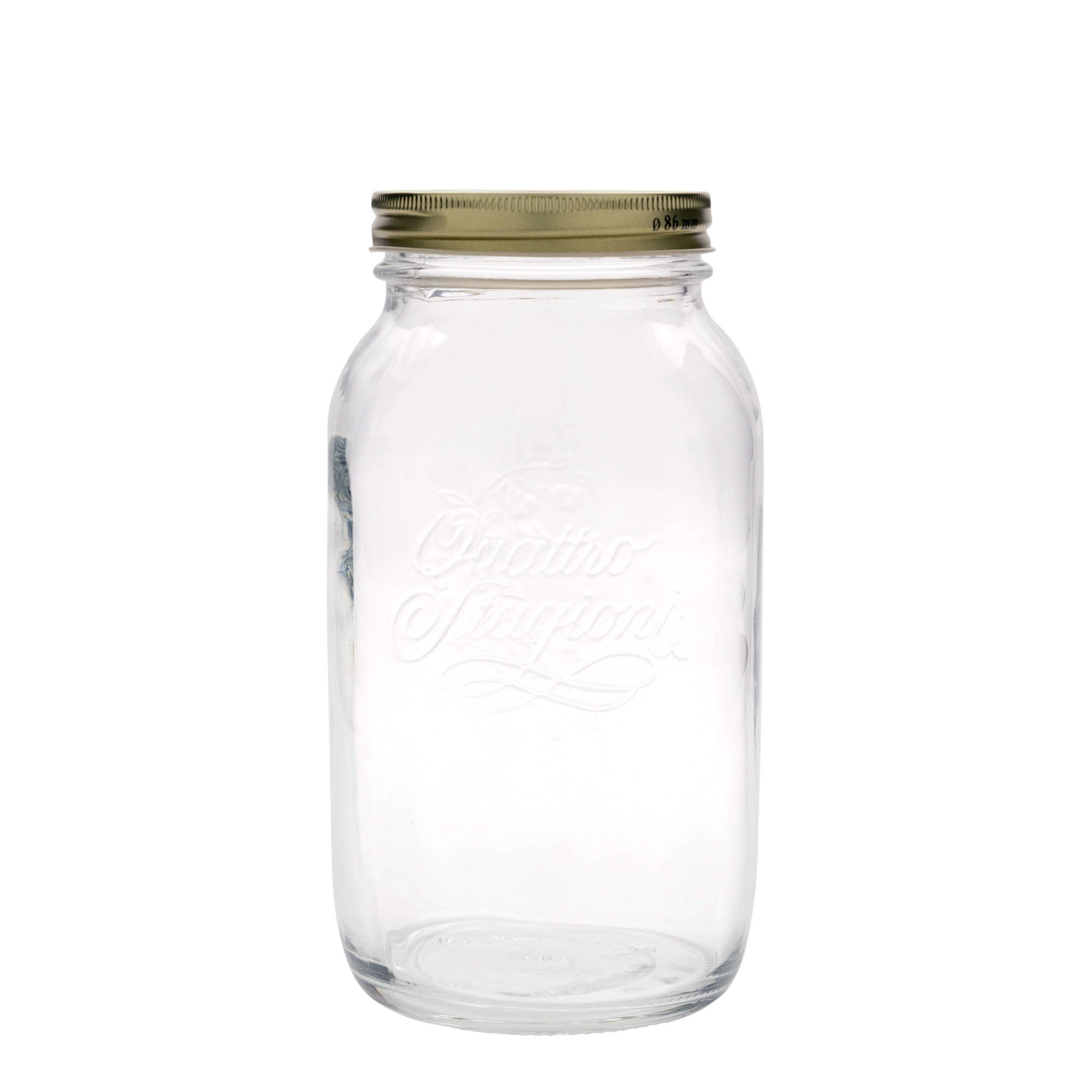 1.500 ml klaas 'Quattro Stagioni', suu: keeratava kattega