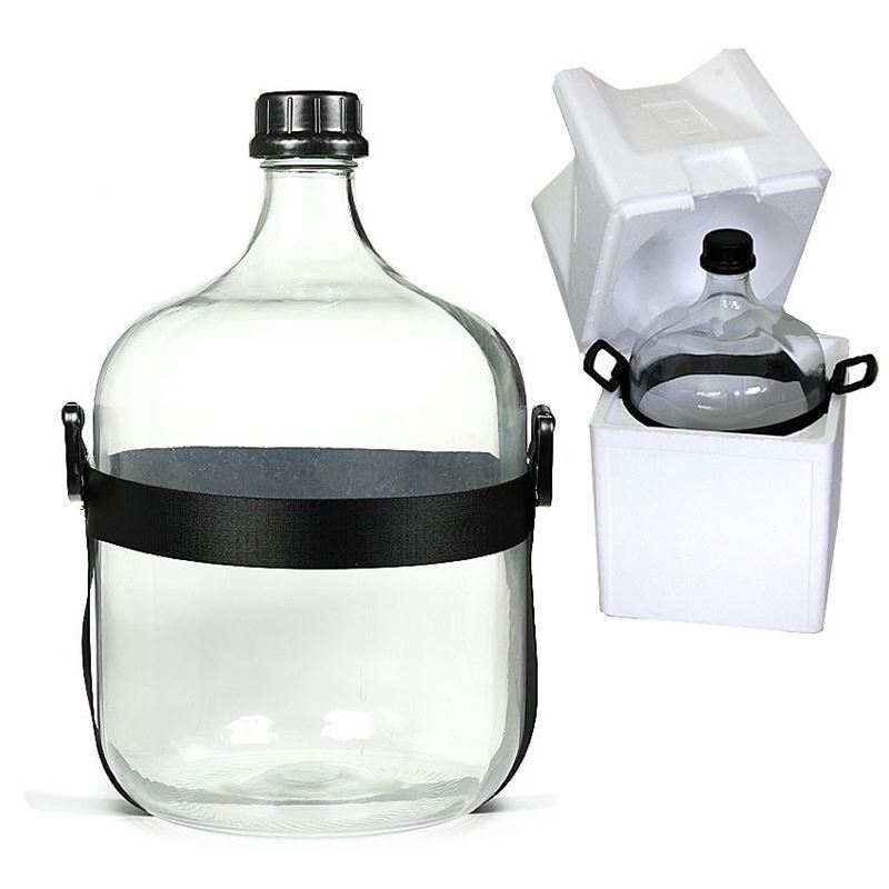 25 l käärituspudel High End, klaas, sulgur: keeratav kork