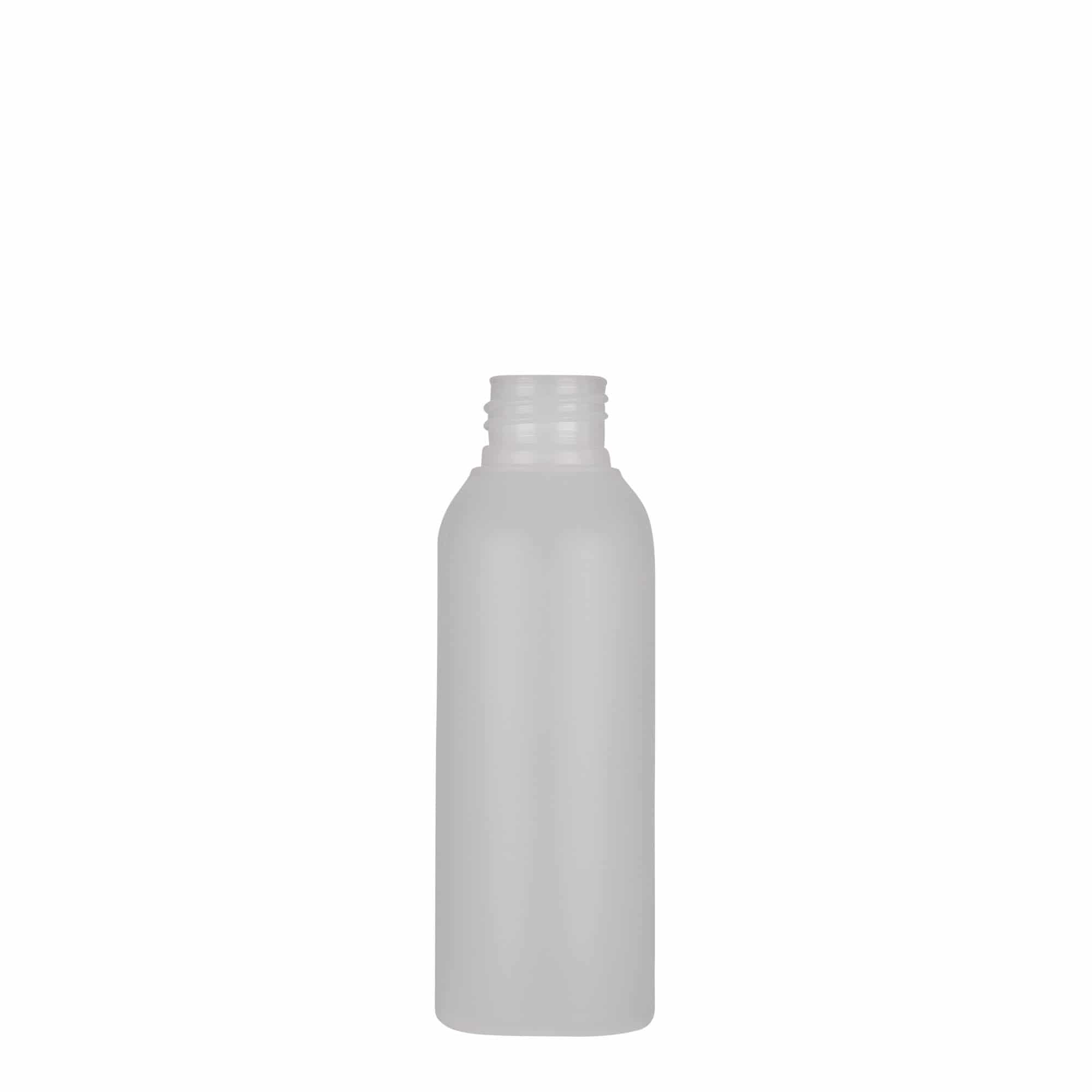 100 ml plastpudel 'Tuffy', HDPE, naturaalne, suuava: 24/410