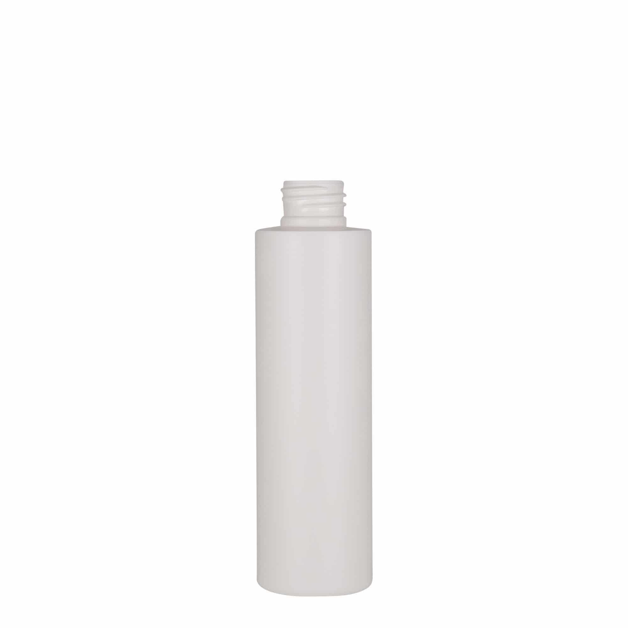 150 ml plastpudel 'Pipe', HDPE, valge, suu: 24/410