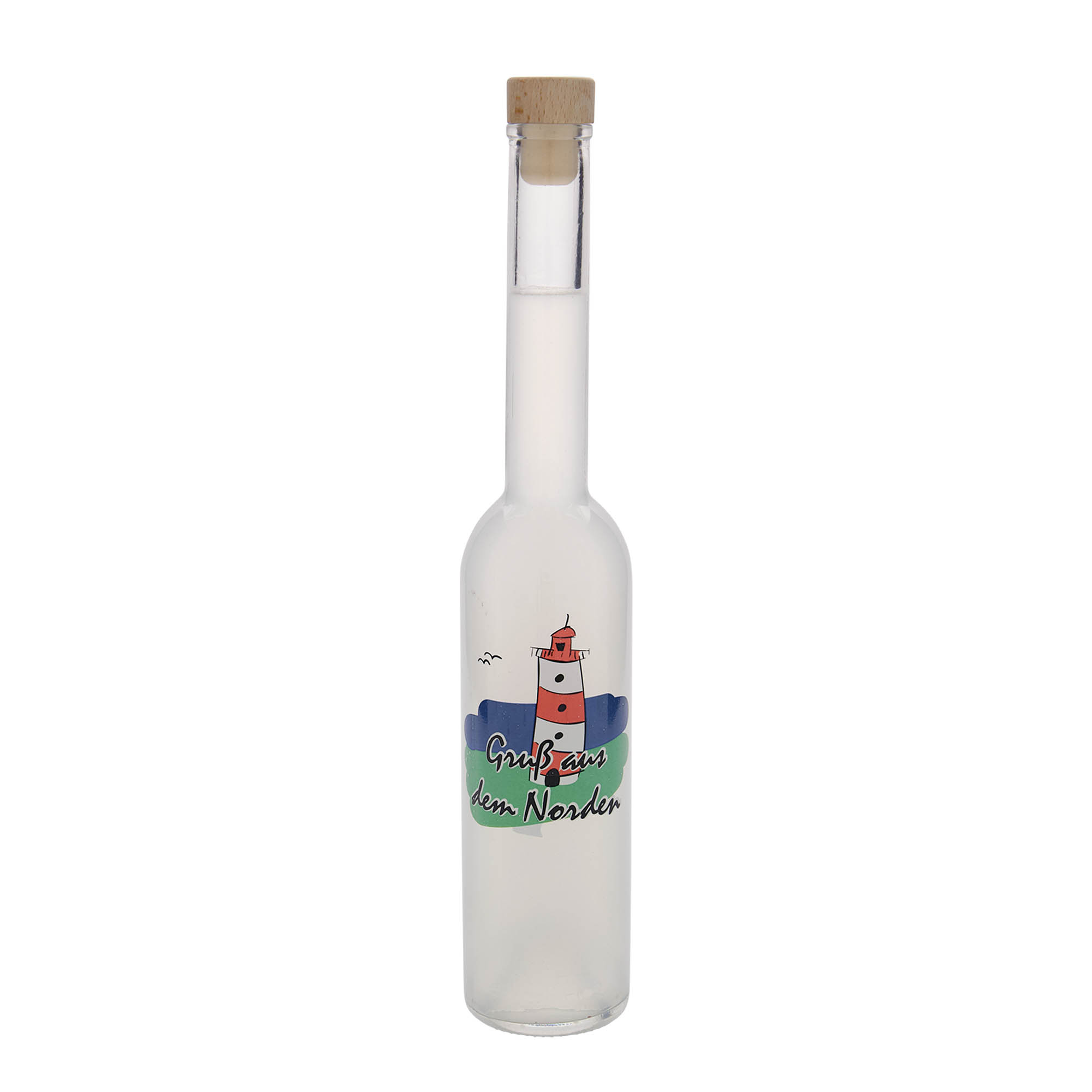 350 ml klaaspudel 'Opera', motiiv: Põhi, suuava: kork