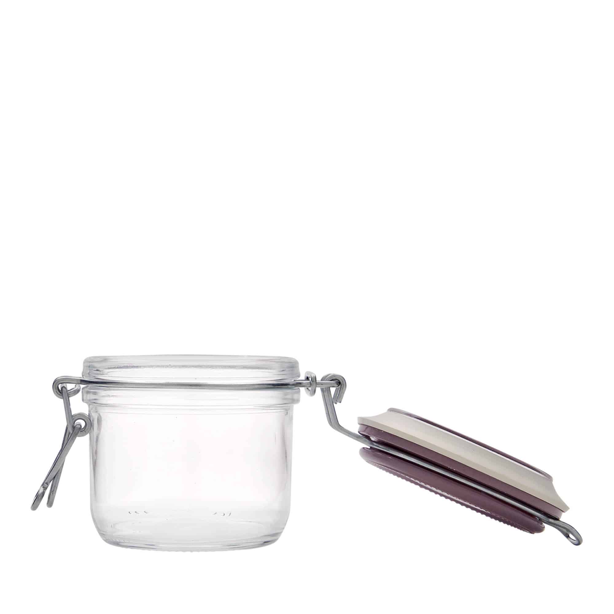 200 ml traatkaanega purk 'Fido', violetne, sulgur: traatkaas