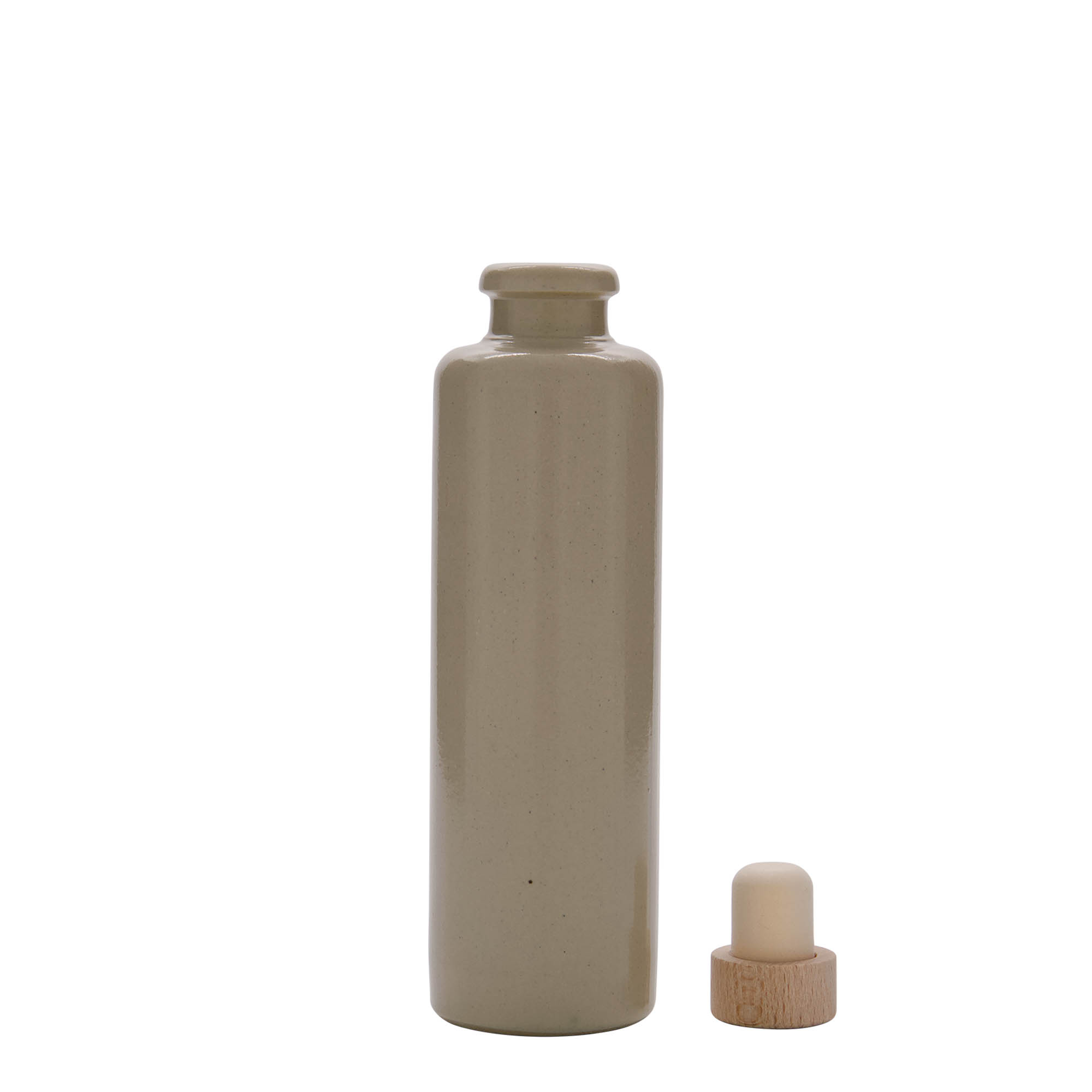 200 ml savikann, keraamiline, beež, suuava: kork