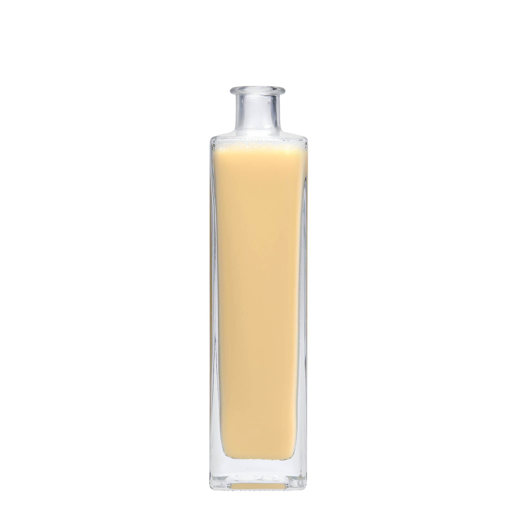 500 ml klaaspudel 'Rafaello', ruudukujuline, sulgur: kork