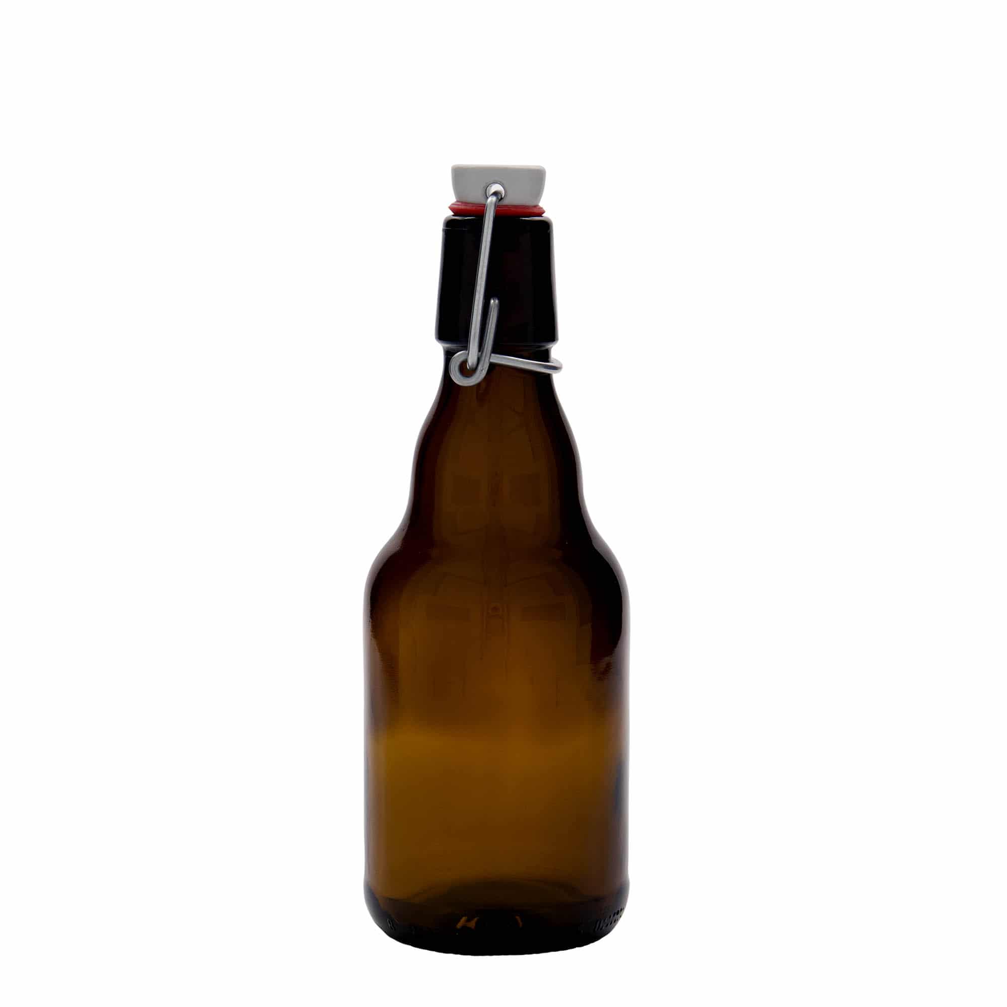 330 ml õllepudel 'Steinie', klaas, pruun, sulgur: traatkork
