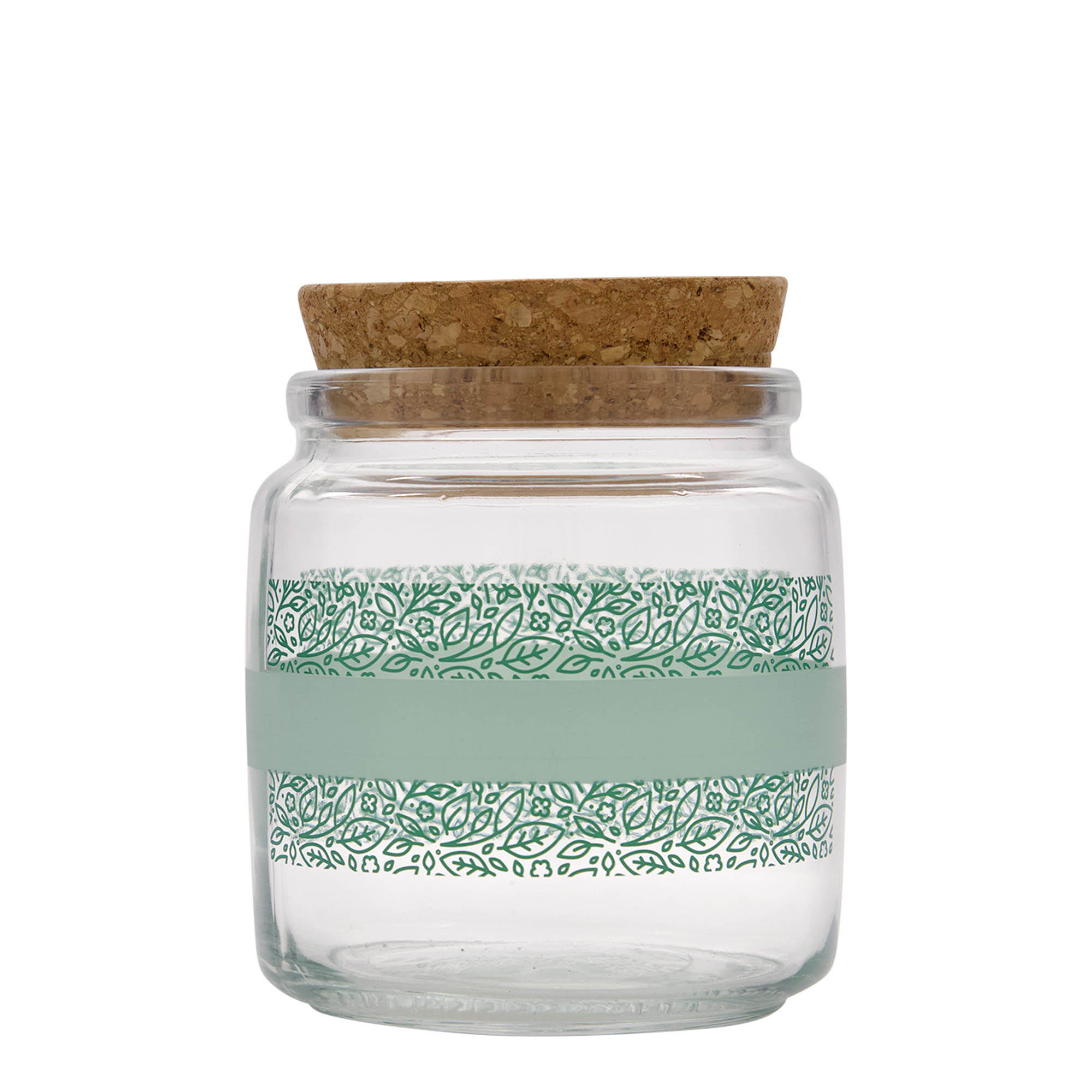 750 ml korkklaas 'Giara', motiiv: Naturalmente verde, suu: kork