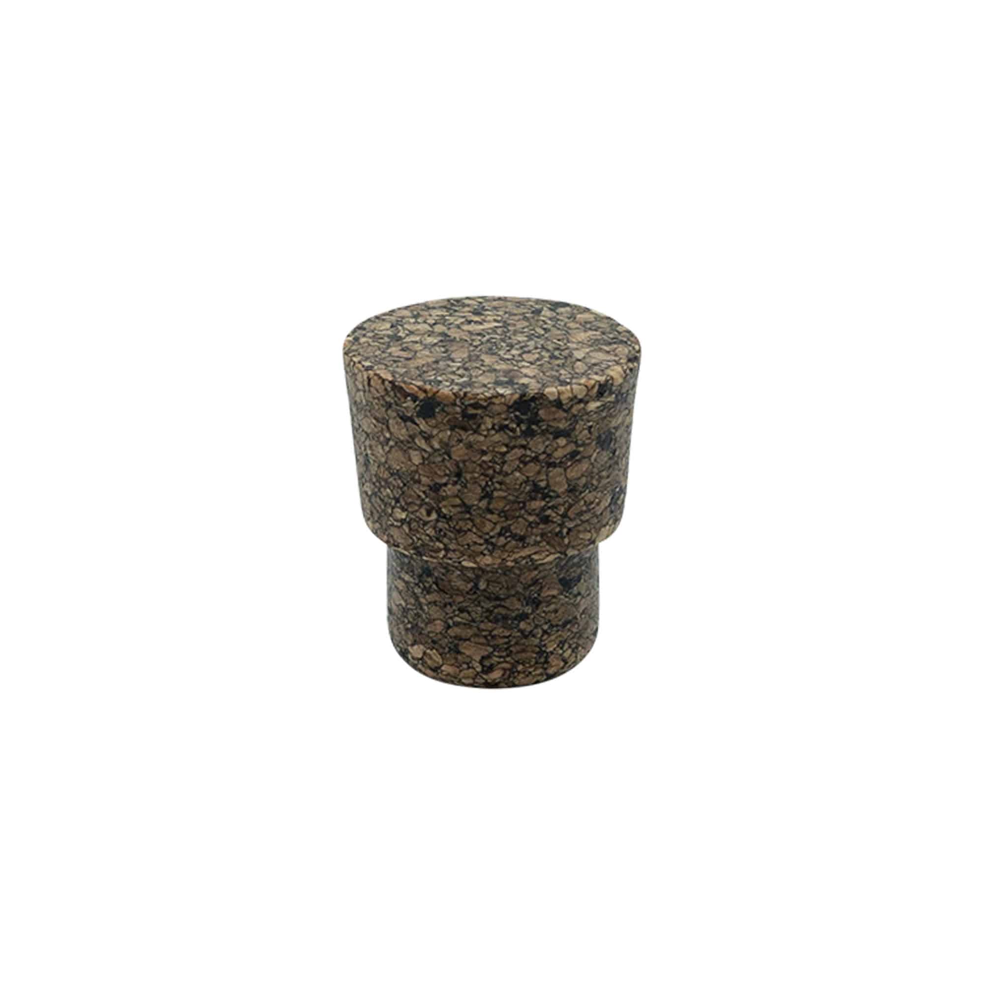 Käepideme kork „Cornice“ 22,5 mm, Corkcoal, sobib avale: kork