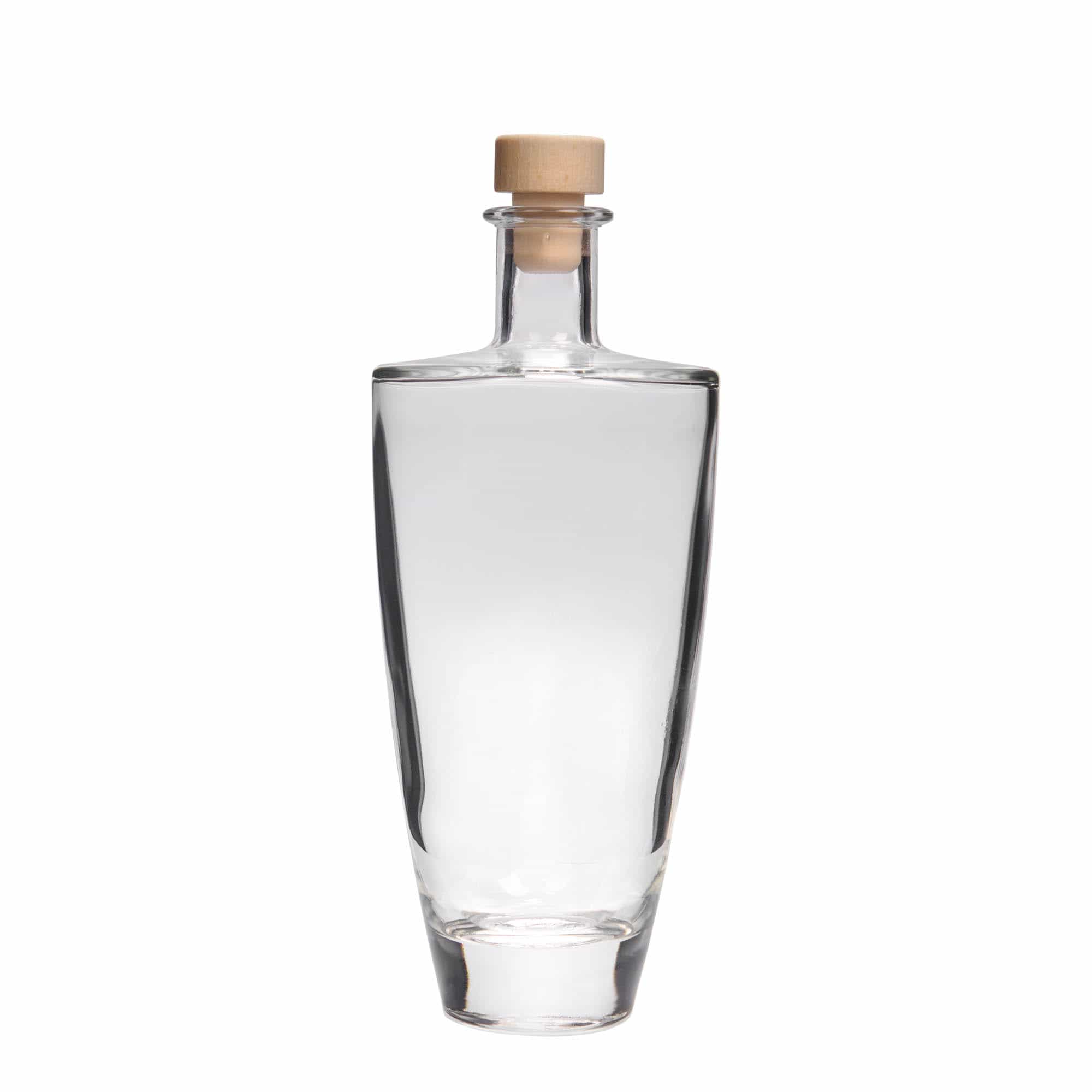500 ml klaaspudel 'Vanessa', ovaalne, sulgur: kork