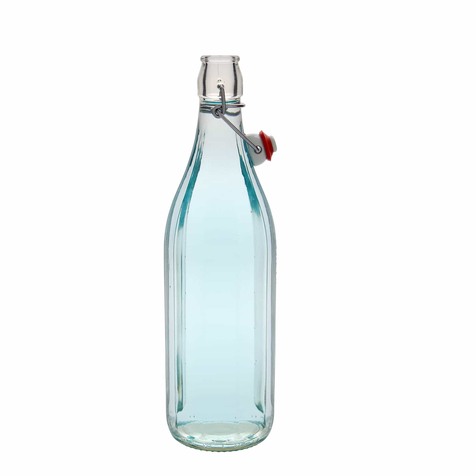 1.000 ml klaaspudel 'Bravo' #, kümnekandiline, suue: klambrikork