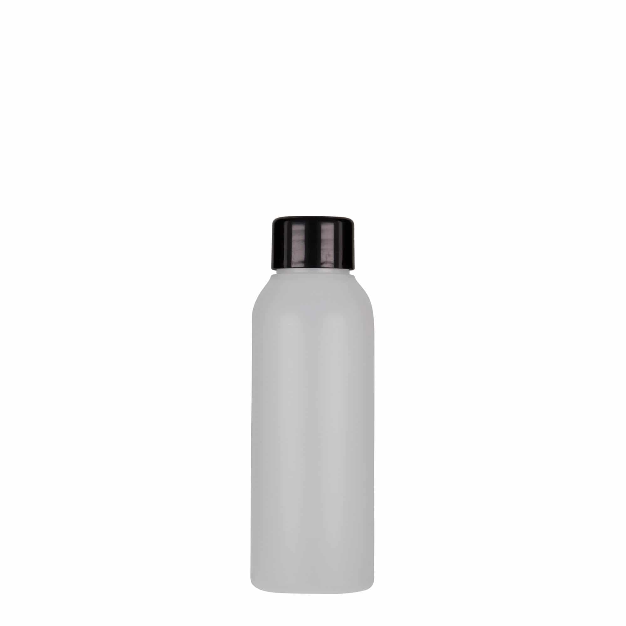 100 ml plastpudel 'Tuffy', HDPE, loomulik värv, sulgur: GPI 24/410