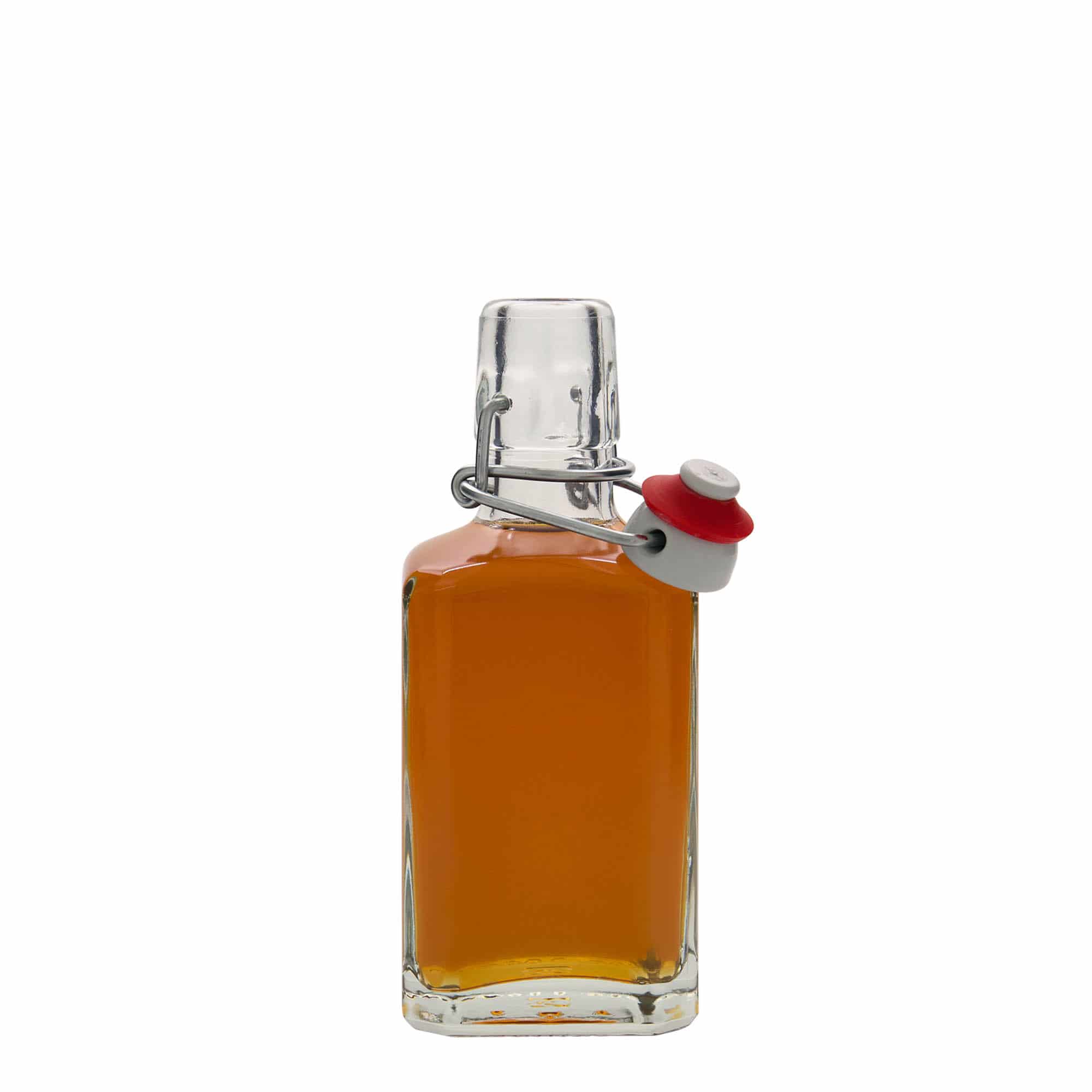 250 ml klaaspudel 'Rialto', ruudukujuline, sulgur: traatkork