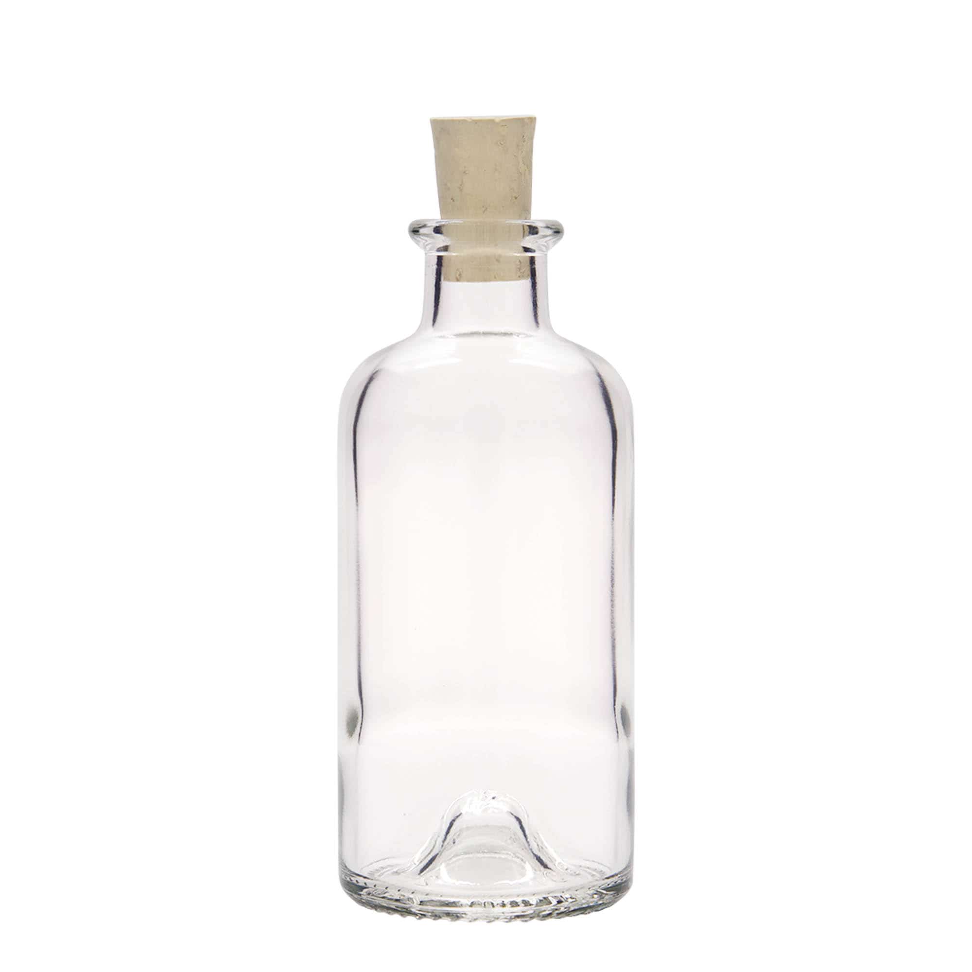 200 ml klaasist apteegipudel, sulgur: kork