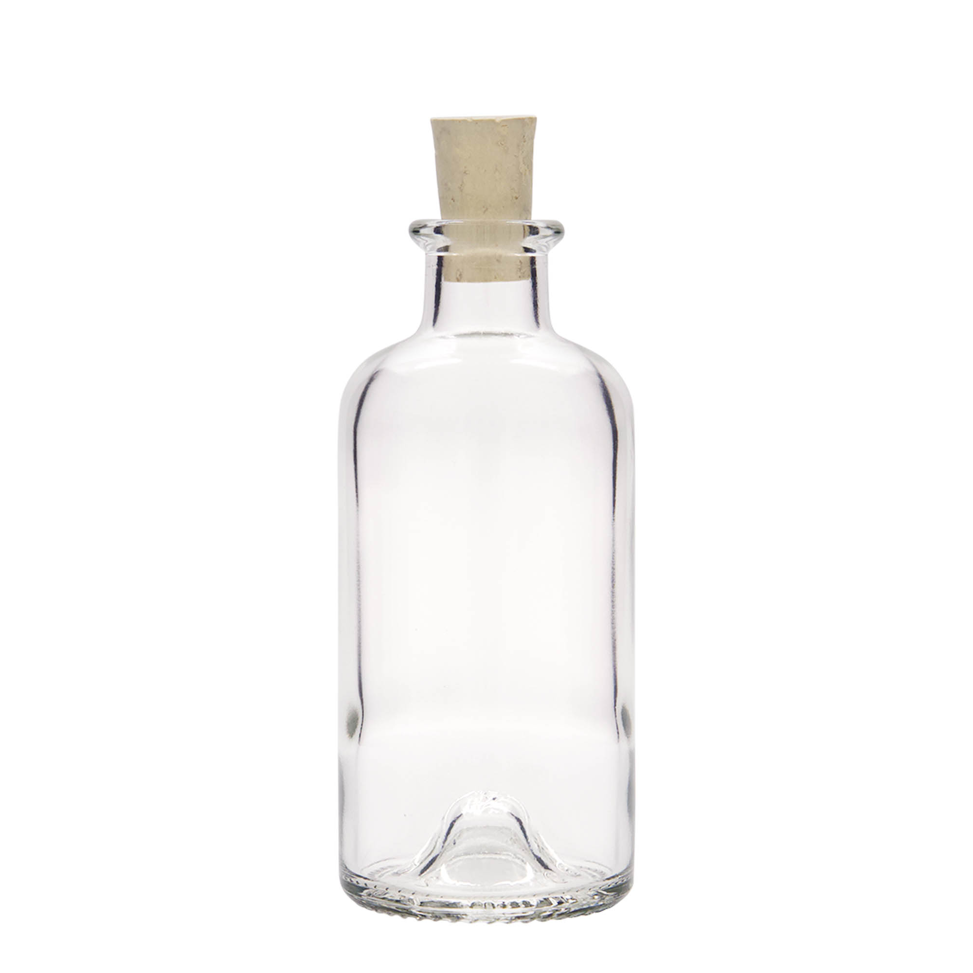 200 ml klaaspudel apteekrile, suue: kork